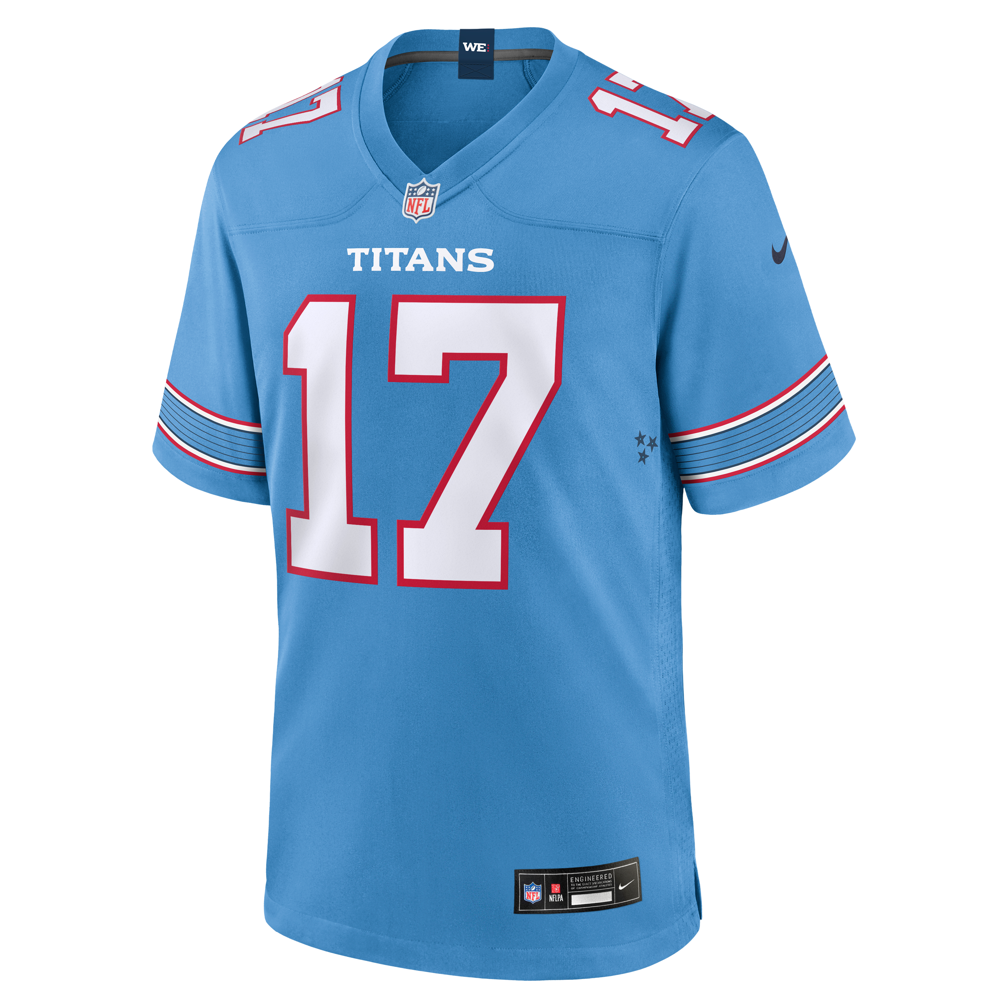 Chimere Dike Tennessee Titans Team Game Jersey - Light Blue - Light Blue - Image 3