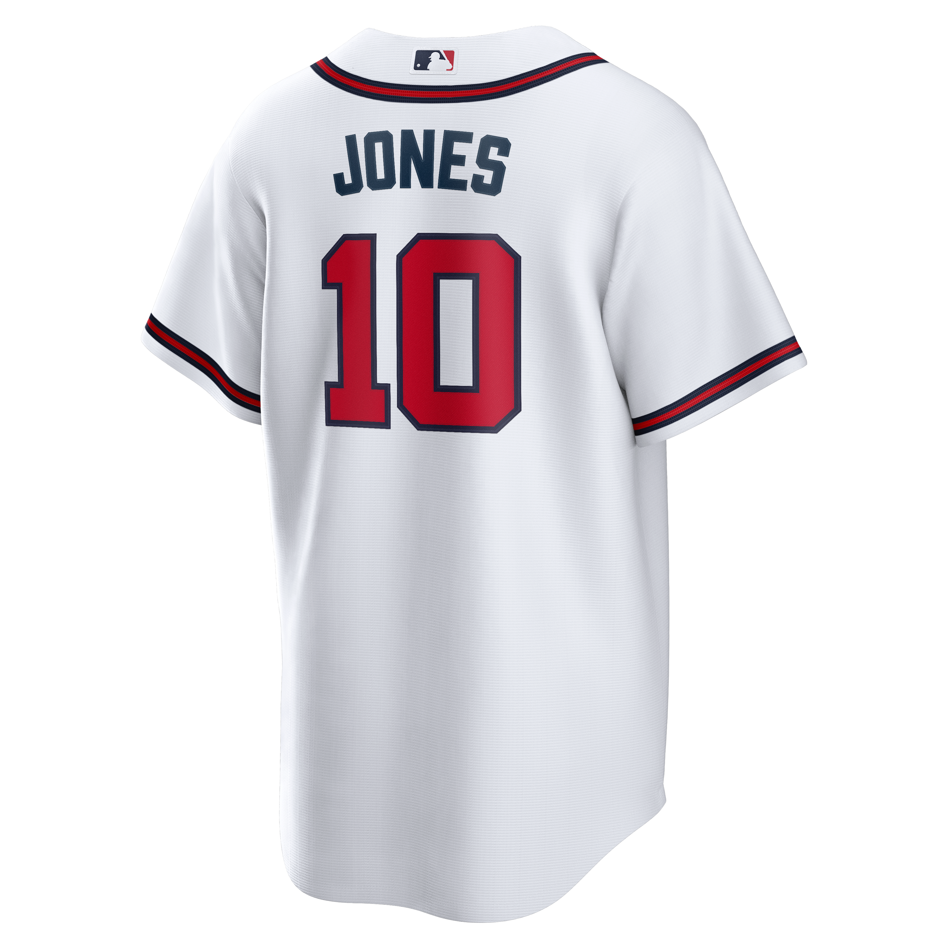 Chipper Jones Atlanta Braves Home Retired Player Jersey - White - Image 4
