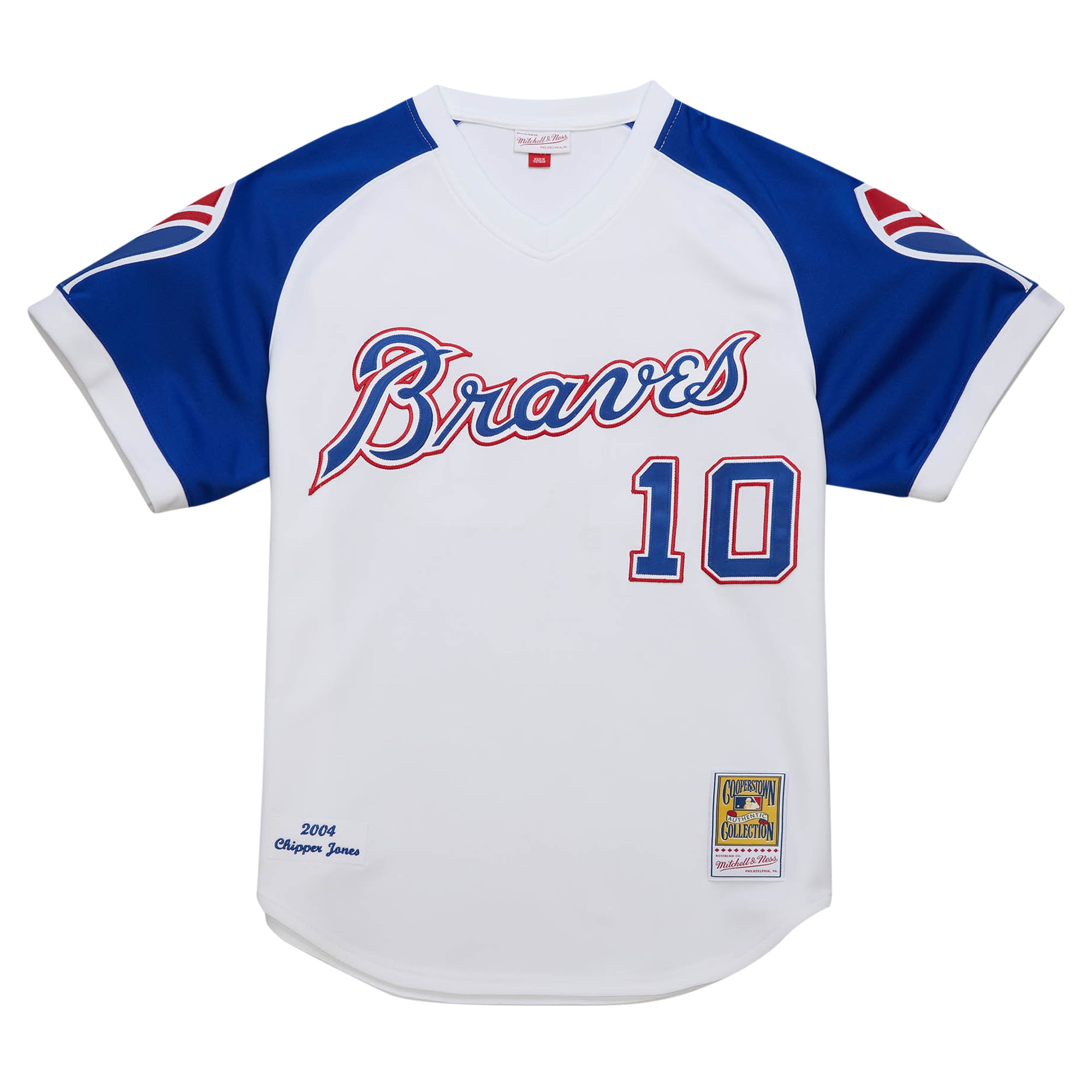 Chipper Jones Atlanta Braves 2004 Cooperstown Collection Throwback Jersey - White - Image 3