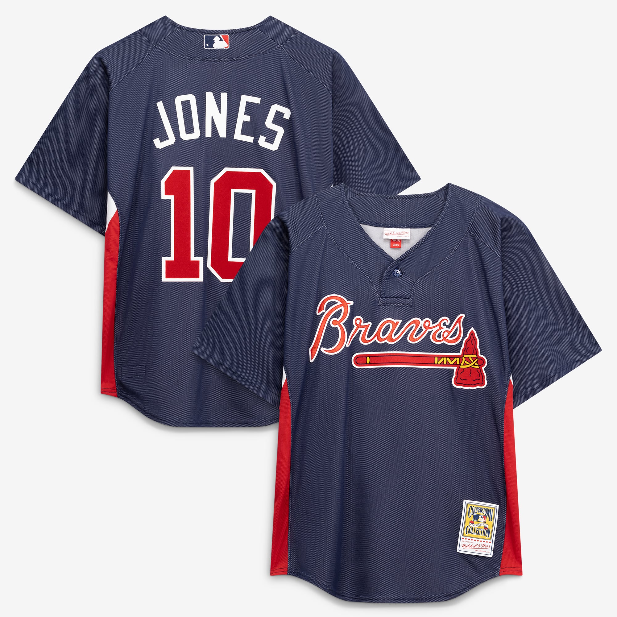 Chipper Jones Atlanta Braves Batting Practice Jersey - Navy - Image 2