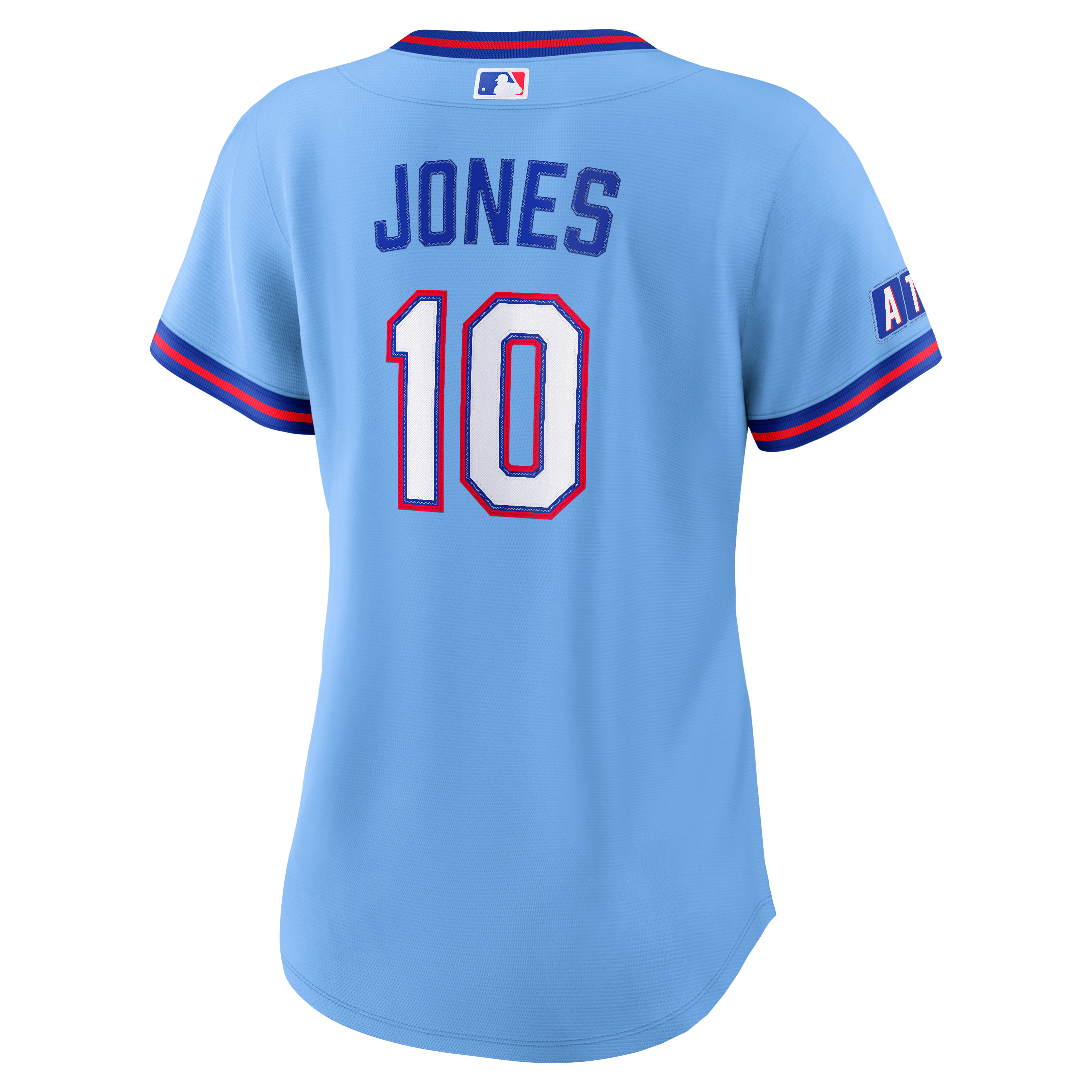 Chipper Jones Atlanta Braves Women's 2026 City Connect Stadium Jersey - Powder Blue - Image 4