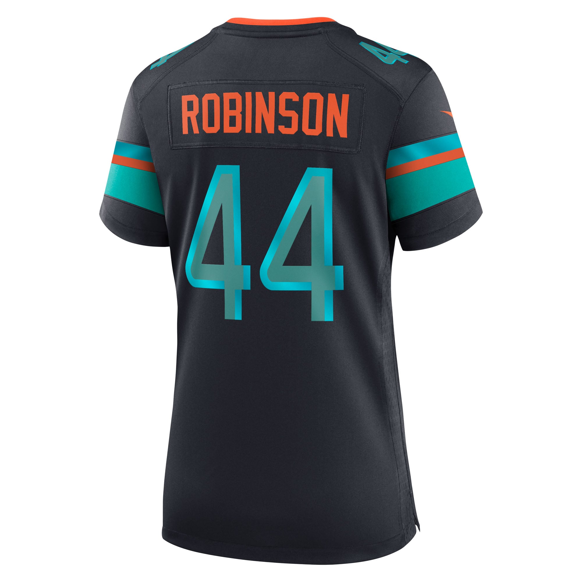 Chop Robinson Miami Dolphins Women's 2025 Rivalries Collection Game Jersey - Pitch Blue - Image 4