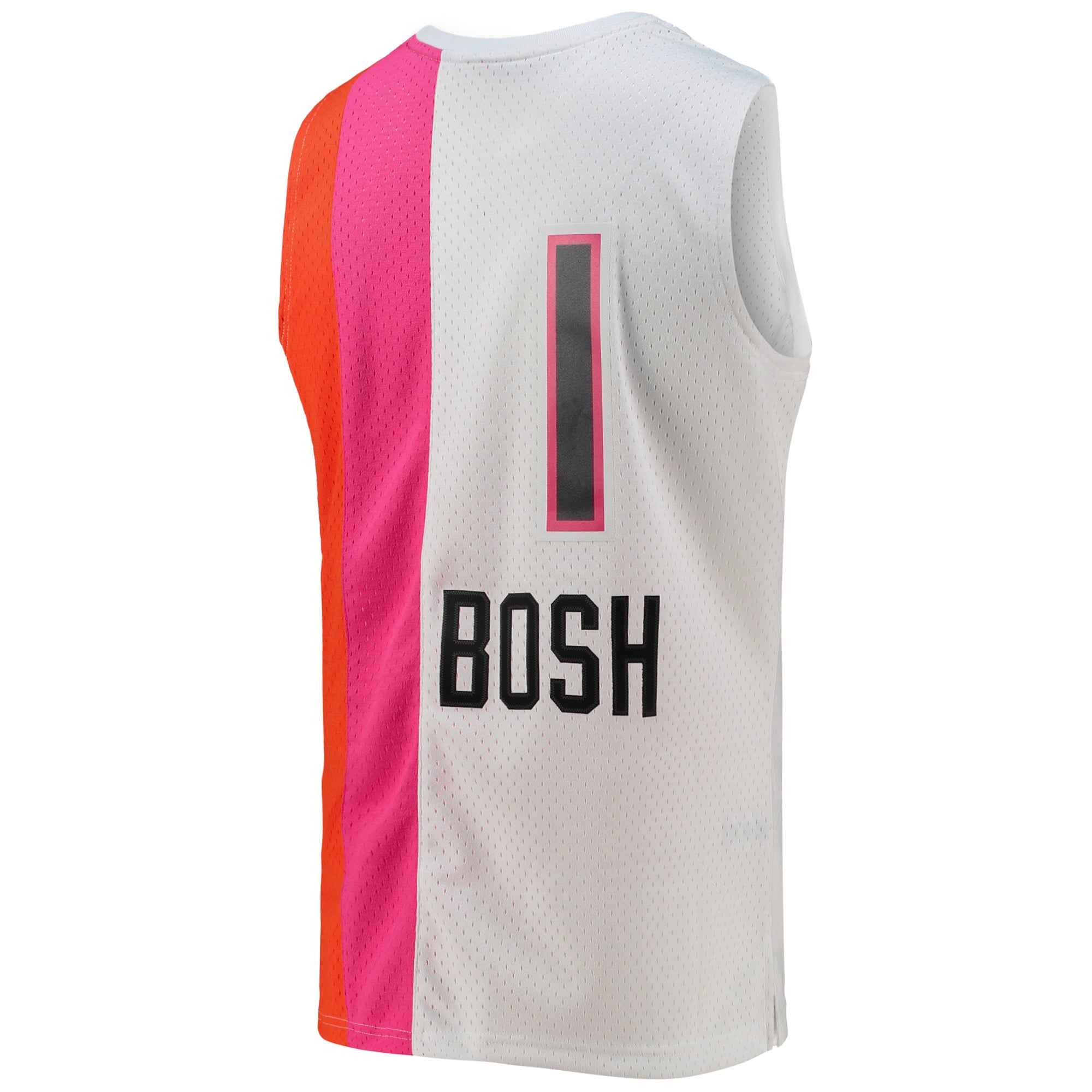Chris Bosh Miami Heat 2011/12 Hardwood Classics Swingman Jersey - White - Image 4