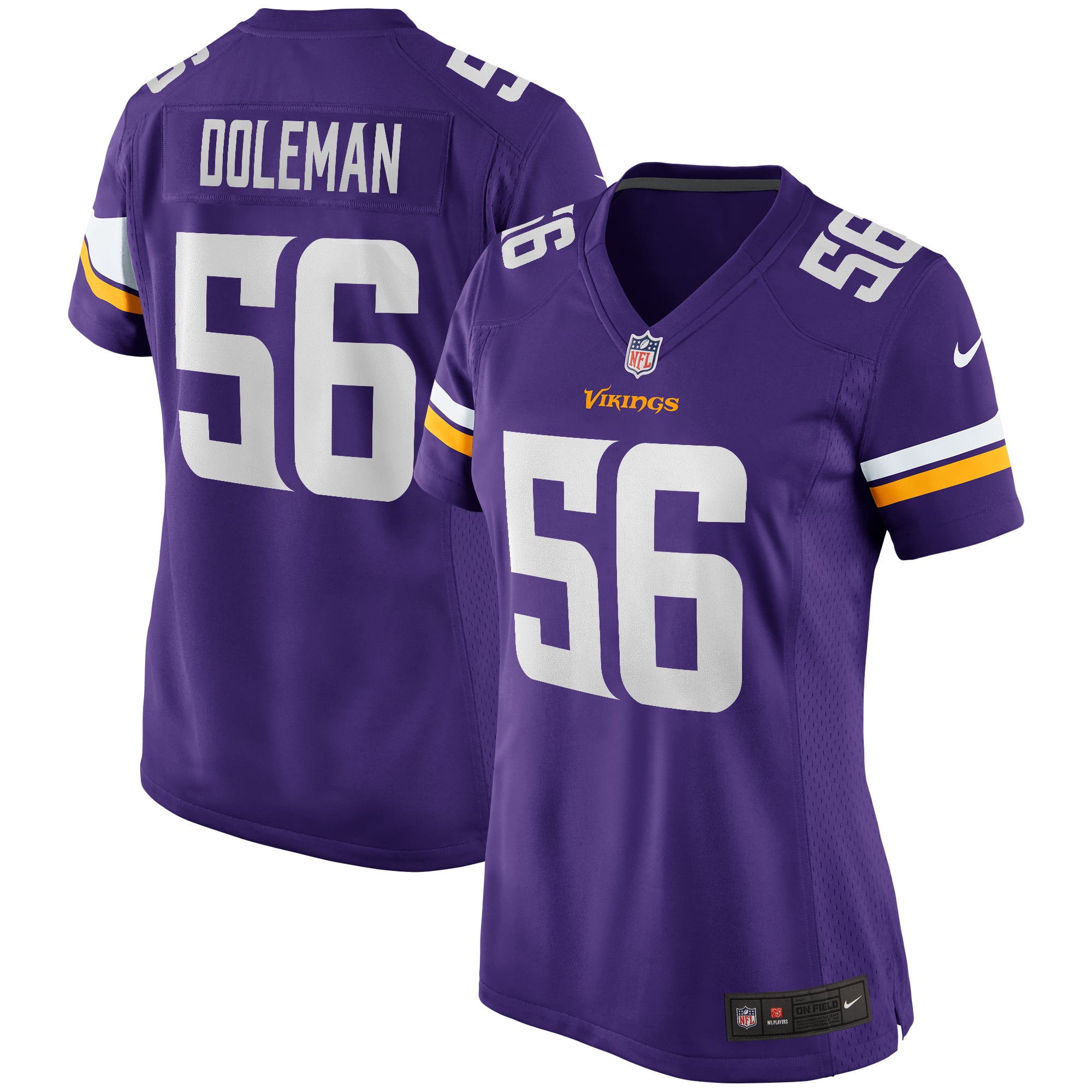 Chris Doleman Minnesota Vikings Women's Game Retired Player Jersey - Purple - Image 2