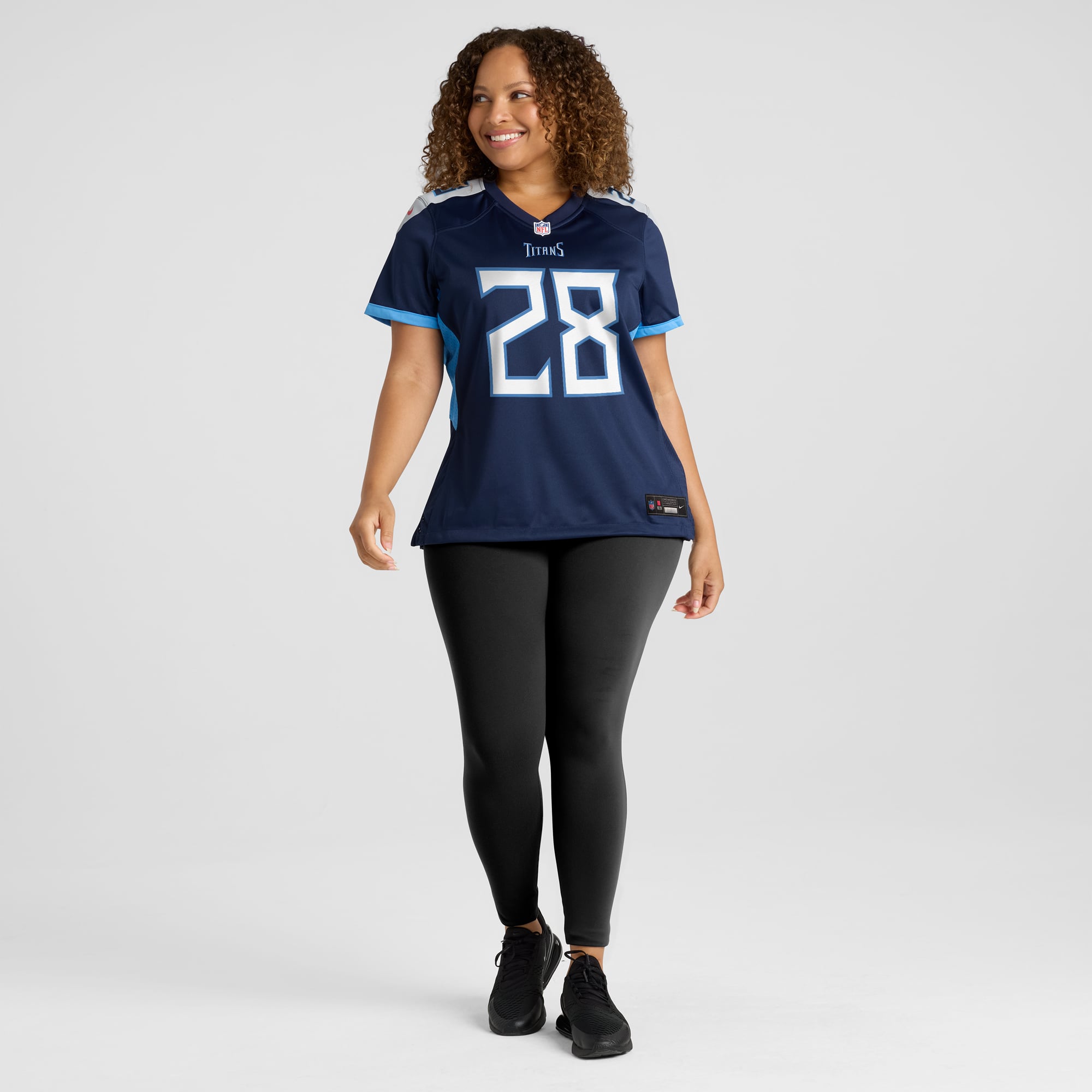 Chris Johnson Tennessee Titans Women's Retired Player Game Jersey - Navy - Image 7