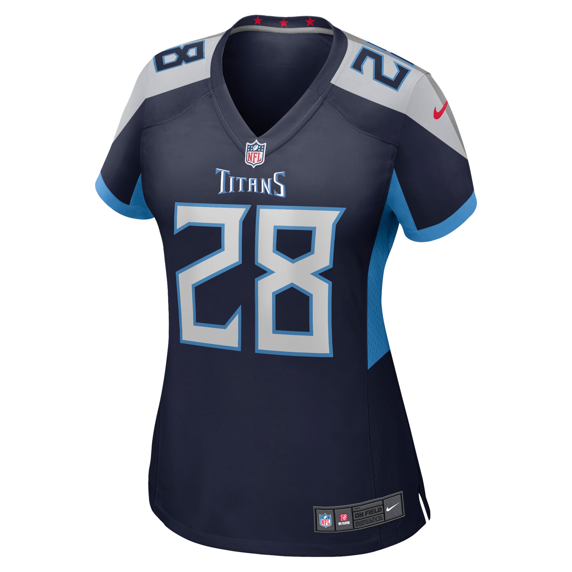 Chris Johnson Tennessee Titans Women's Retired Player Game Jersey - Navy - Image 3