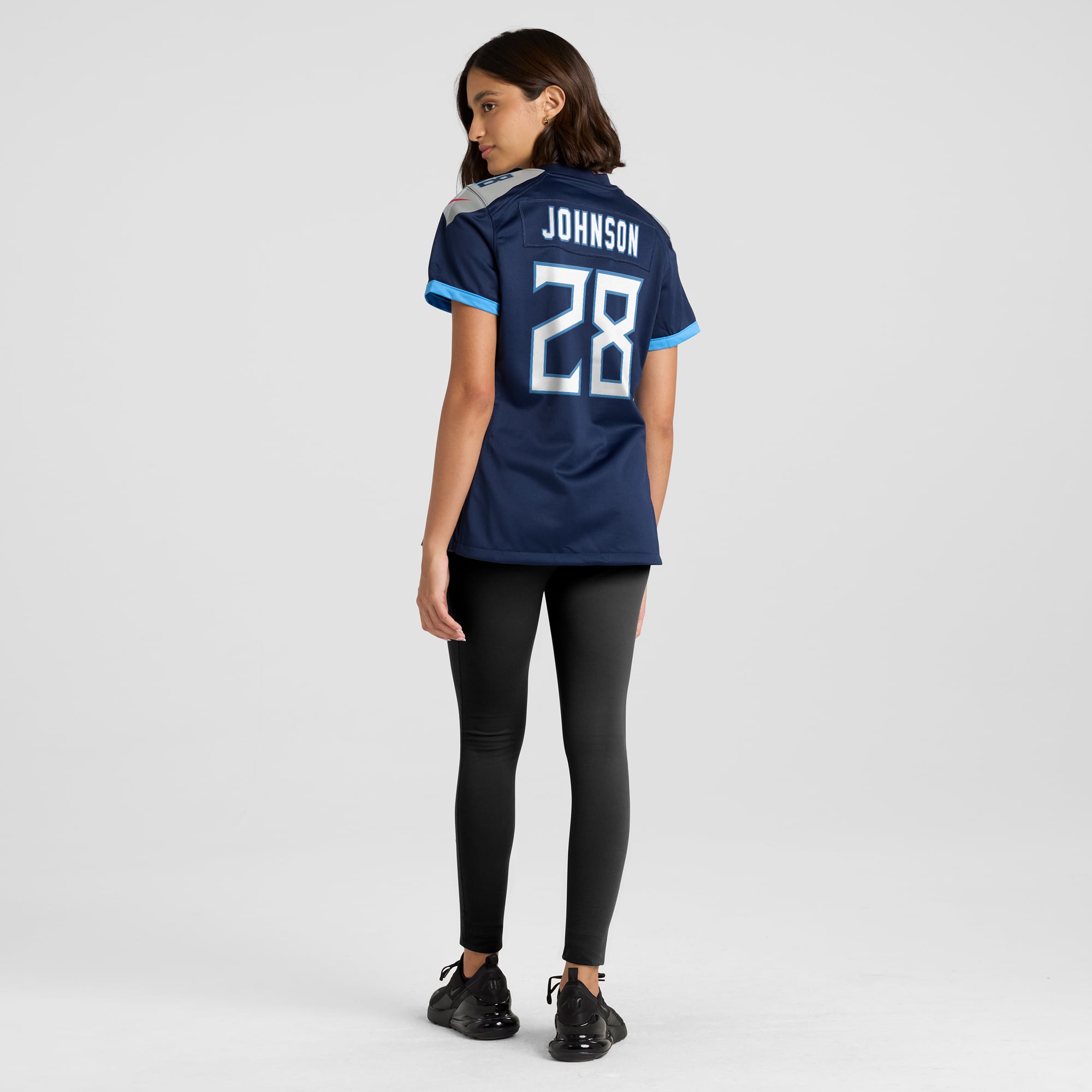 Chris Johnson Tennessee Titans Women's Retired Player Game Jersey - Navy - Image 6