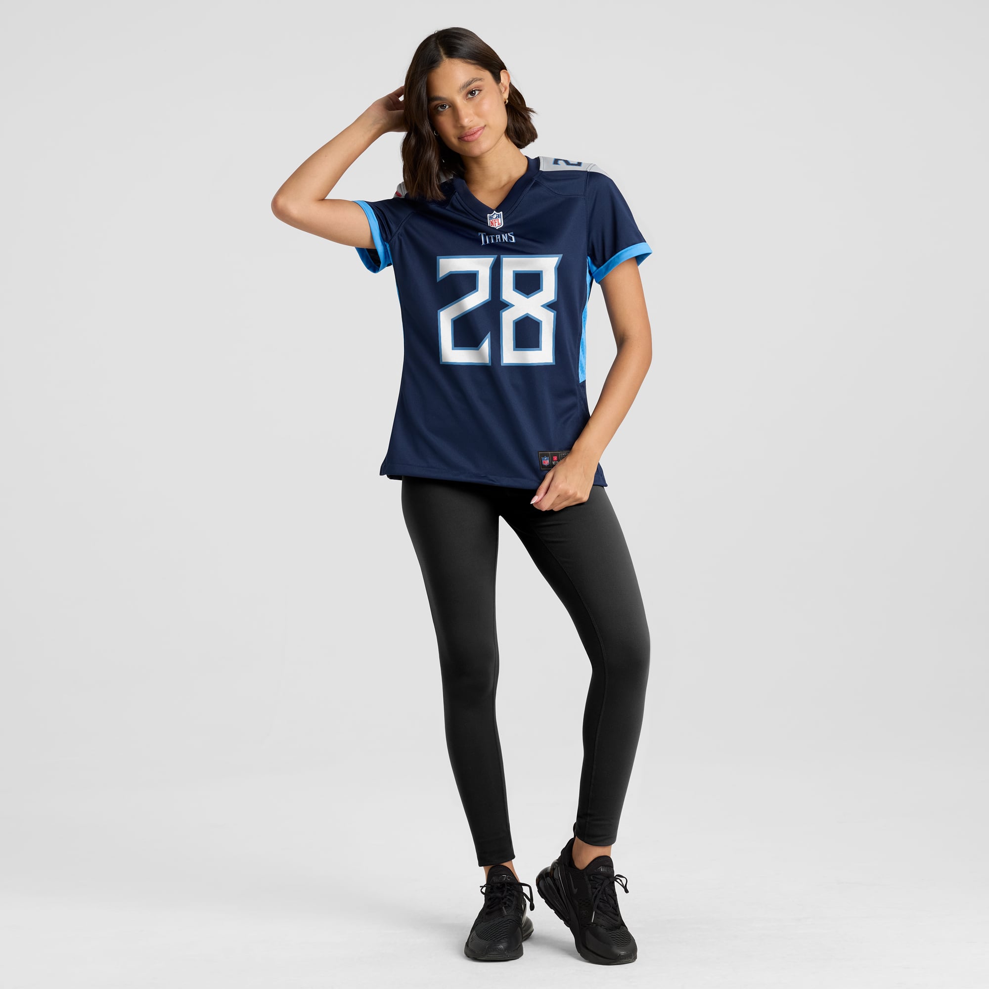 Chris Johnson Tennessee Titans Women's Retired Player Game Jersey - Navy - Image 5