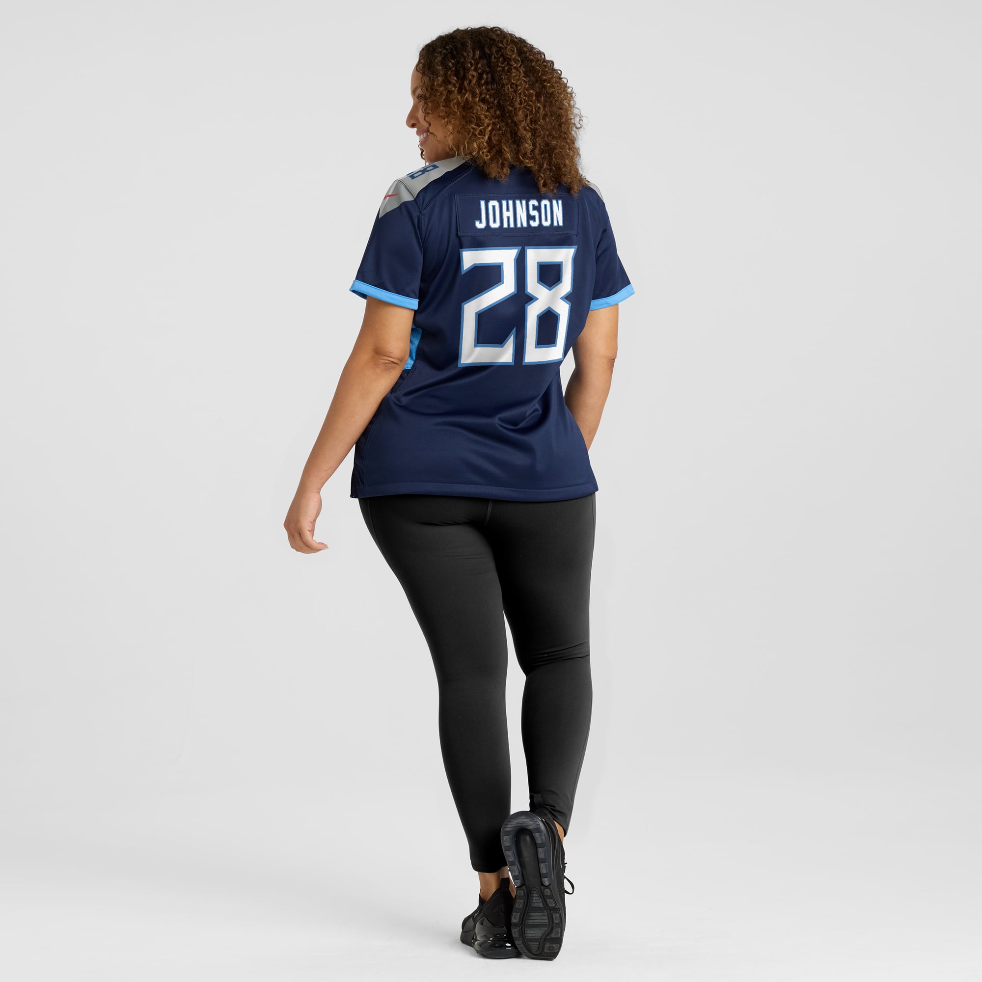 Chris Johnson Tennessee Titans Women's Retired Player Game Jersey - Navy - Image 8