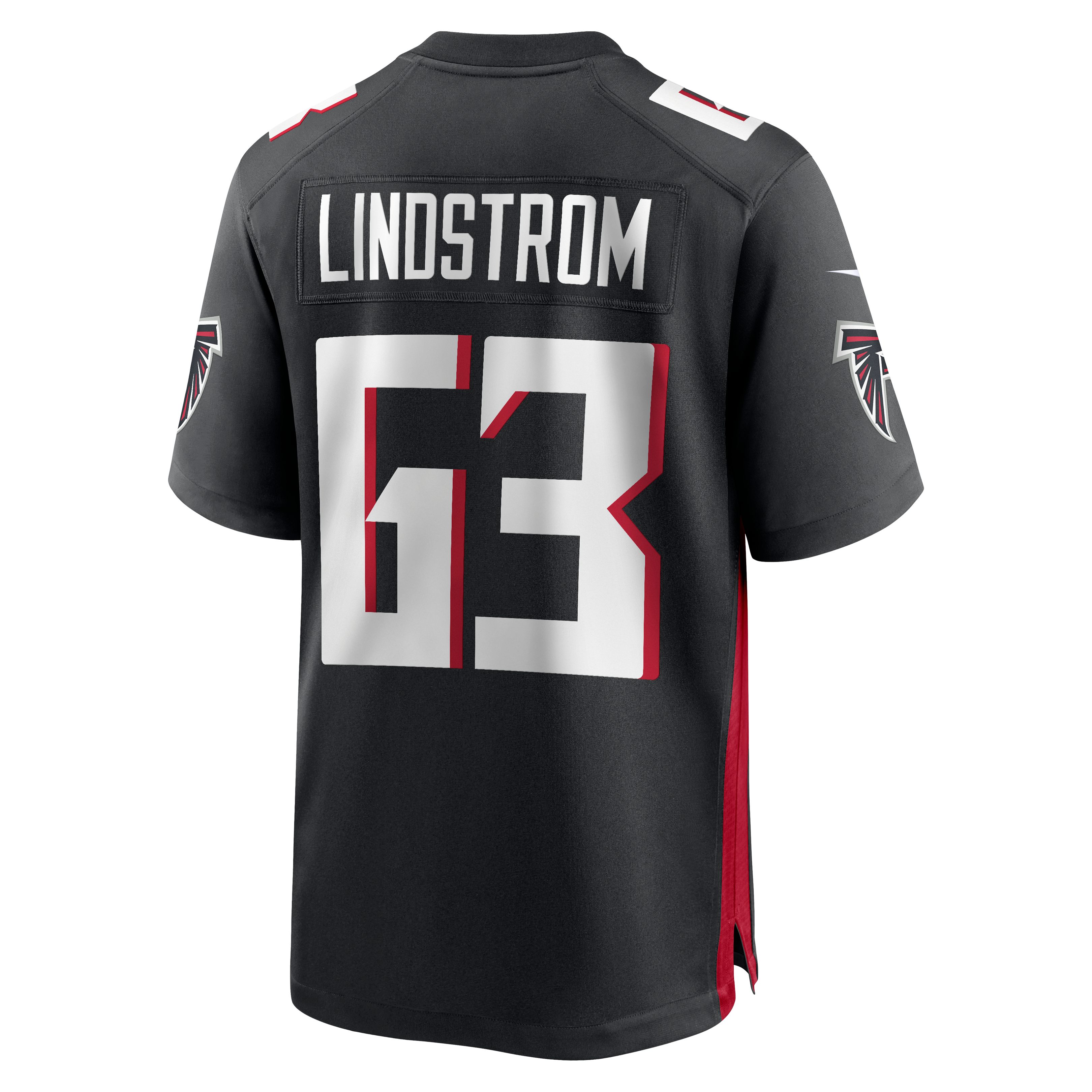 Chris Lindstrom Atlanta Falcons Game Jersey - Black - Image 4