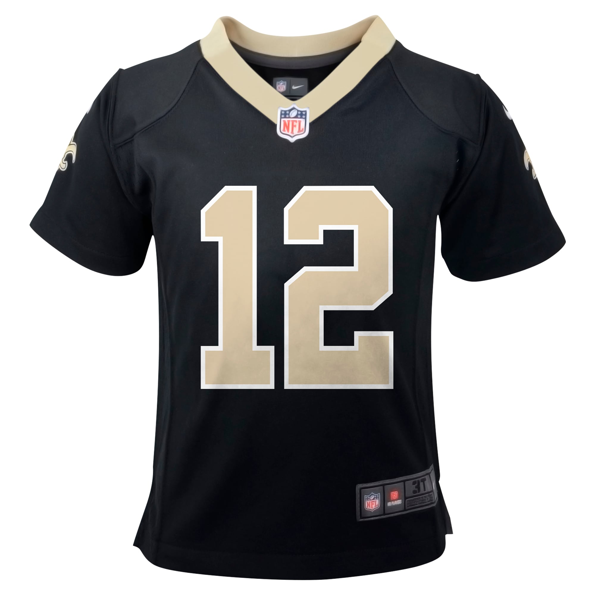 Chris Olave New Orleans Saints Toddler Game Jersey - Black - Image 3