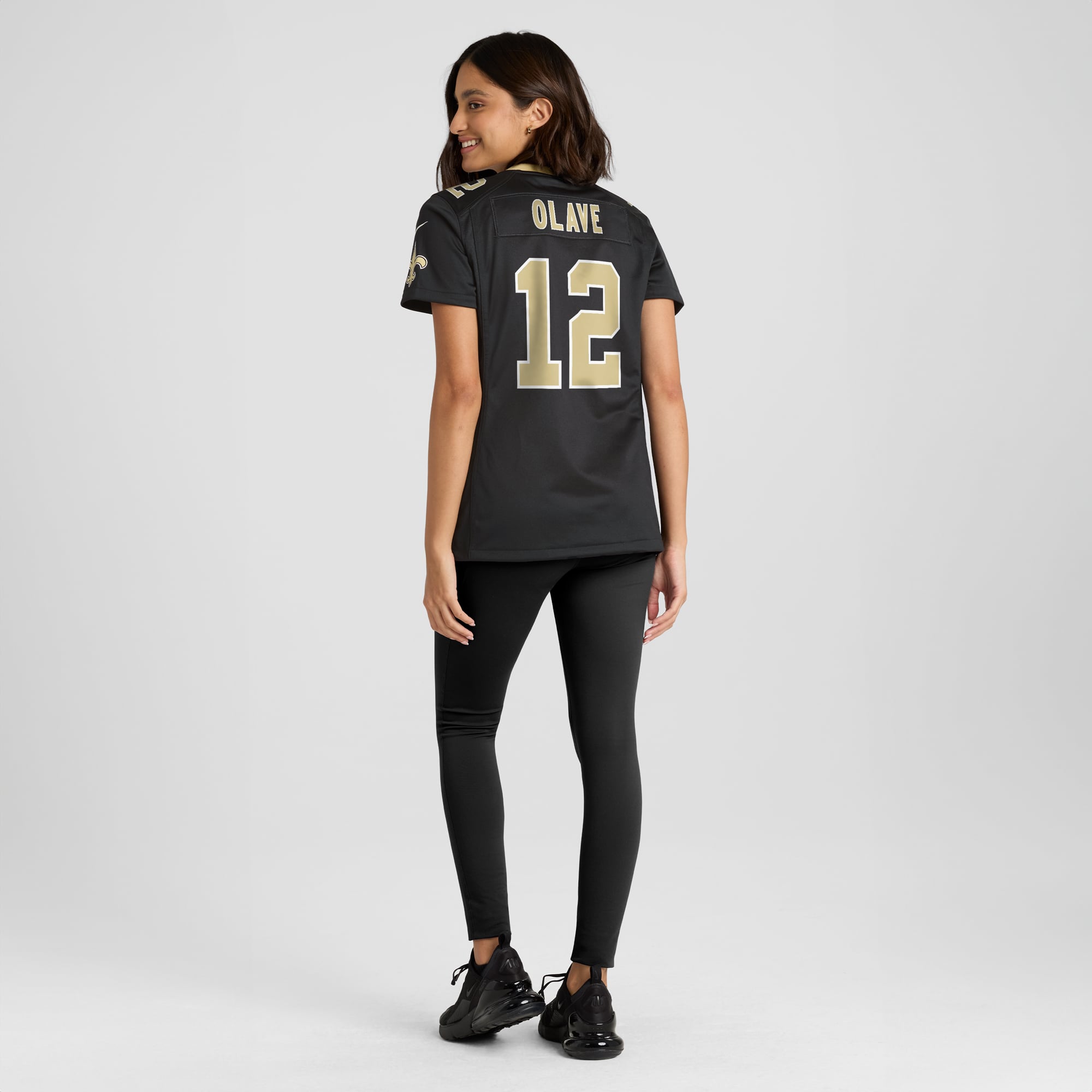 Chris Olave New Orleans Saints Women's Game Player Jersey - Black - Image 6