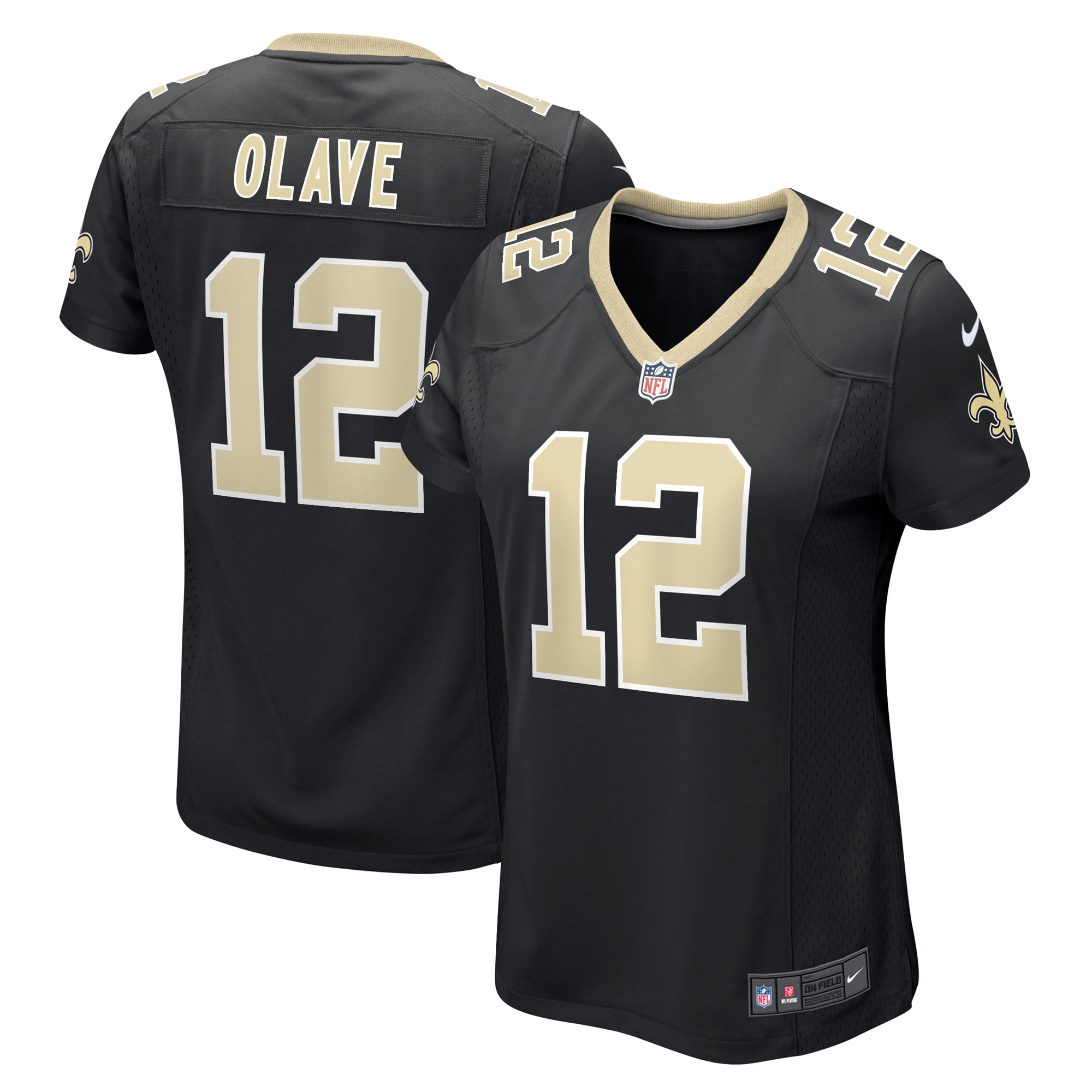 Chris Olave New Orleans Saints Women's Game Player Jersey - Black - Image 2