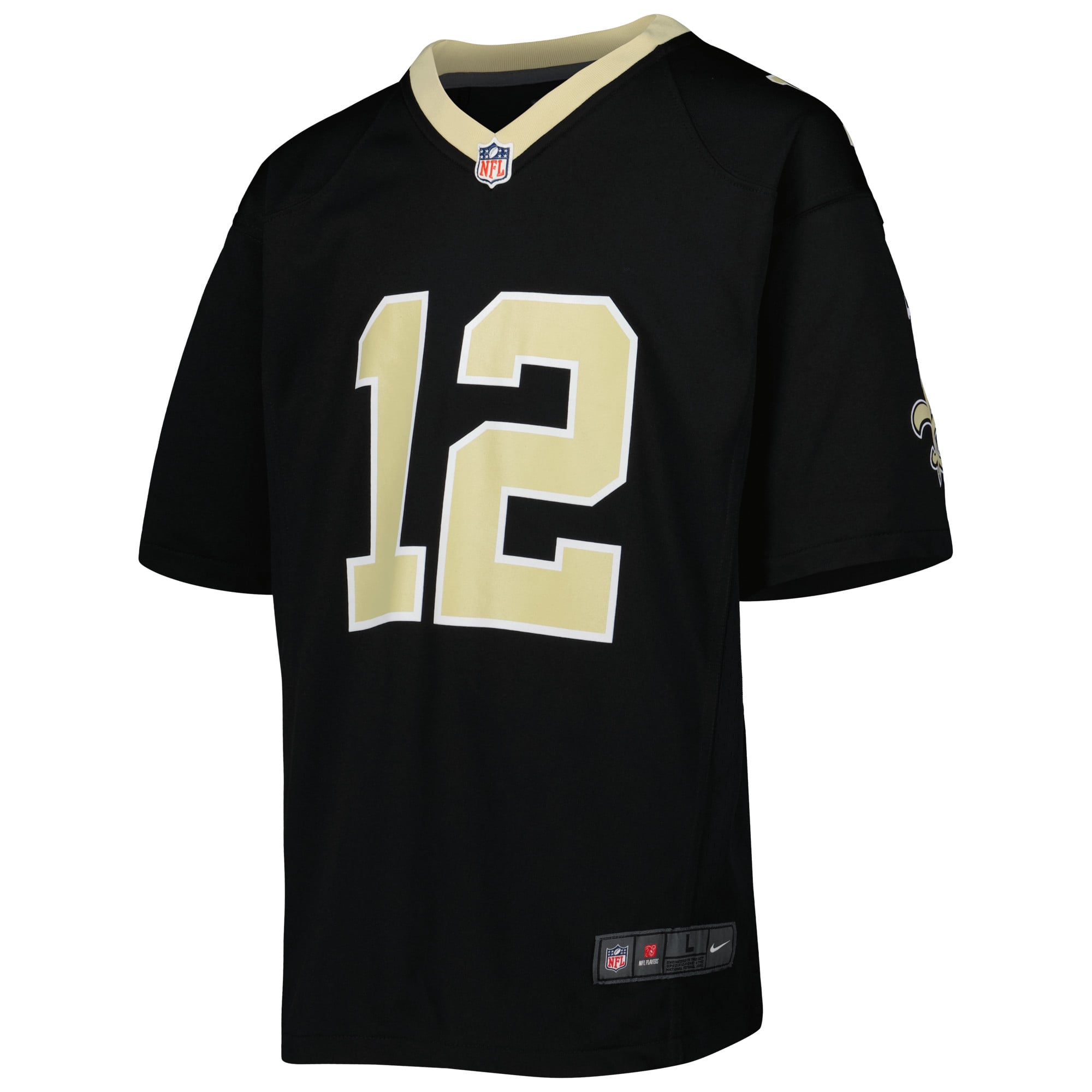 Chris Olave New Orleans Saints Youth Game Jersey - Black - Image 3