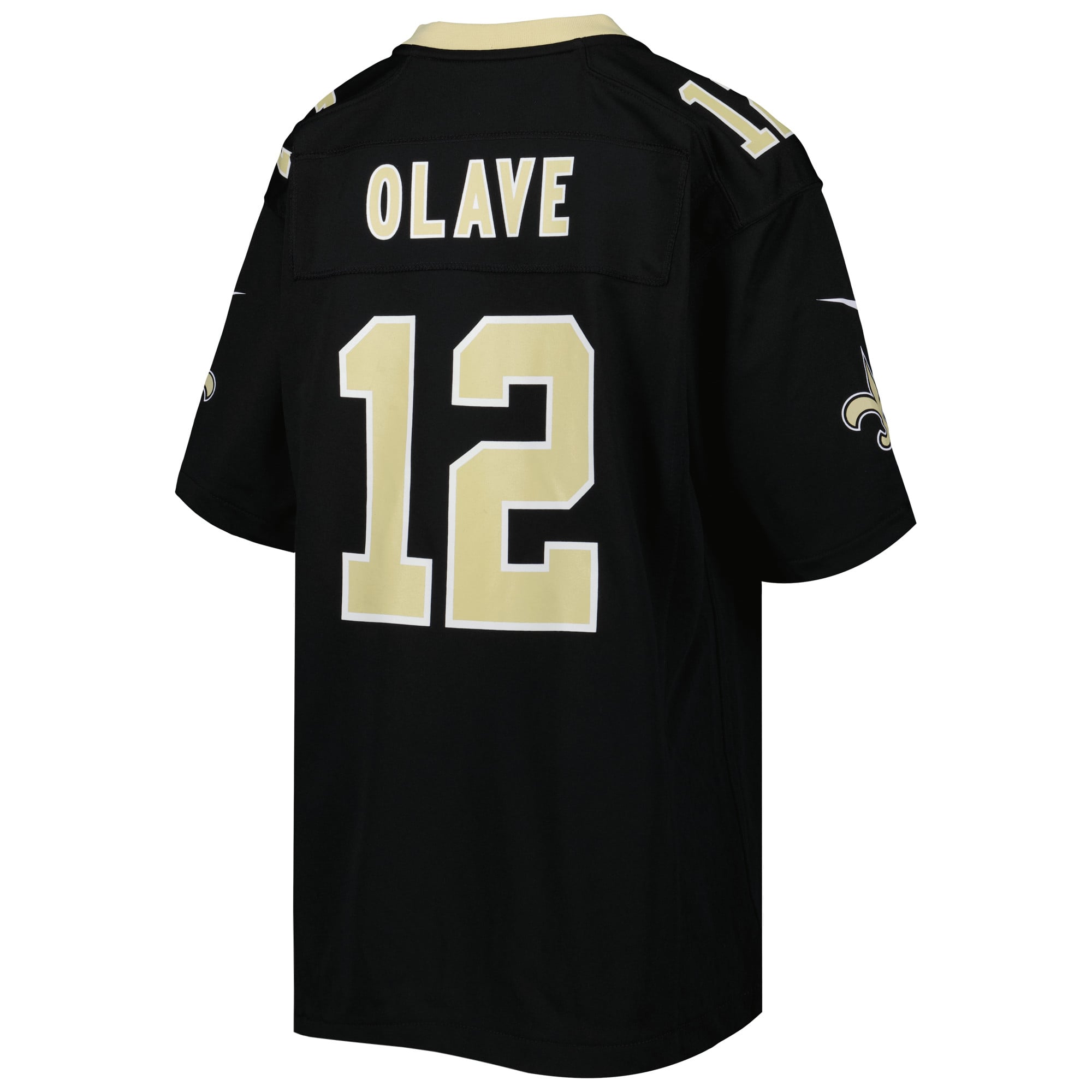 Chris Olave New Orleans Saints Youth Game Jersey - Black - Image 4