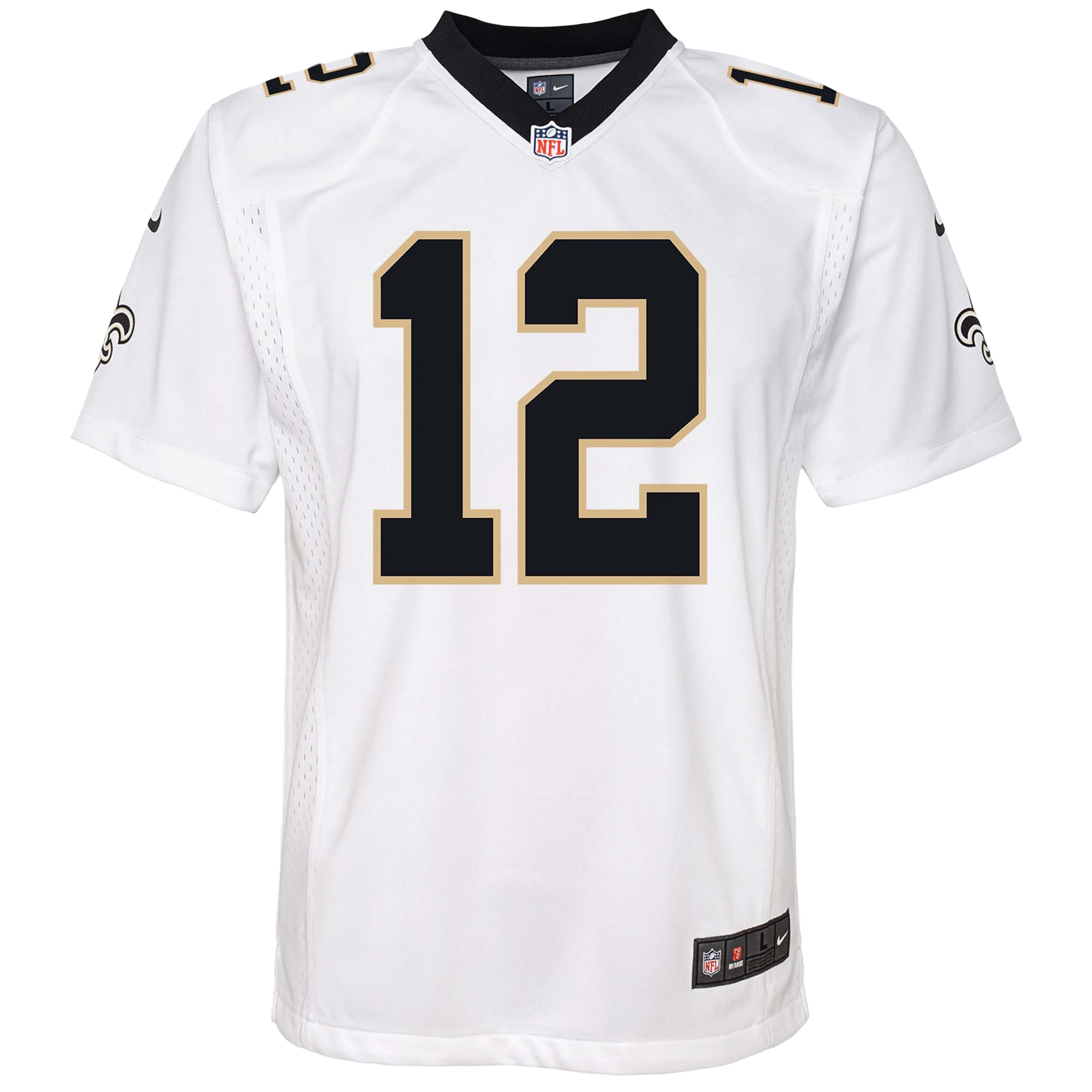 Chris Olave New Orleans Saints Youth Game Jersey - White - Image 3