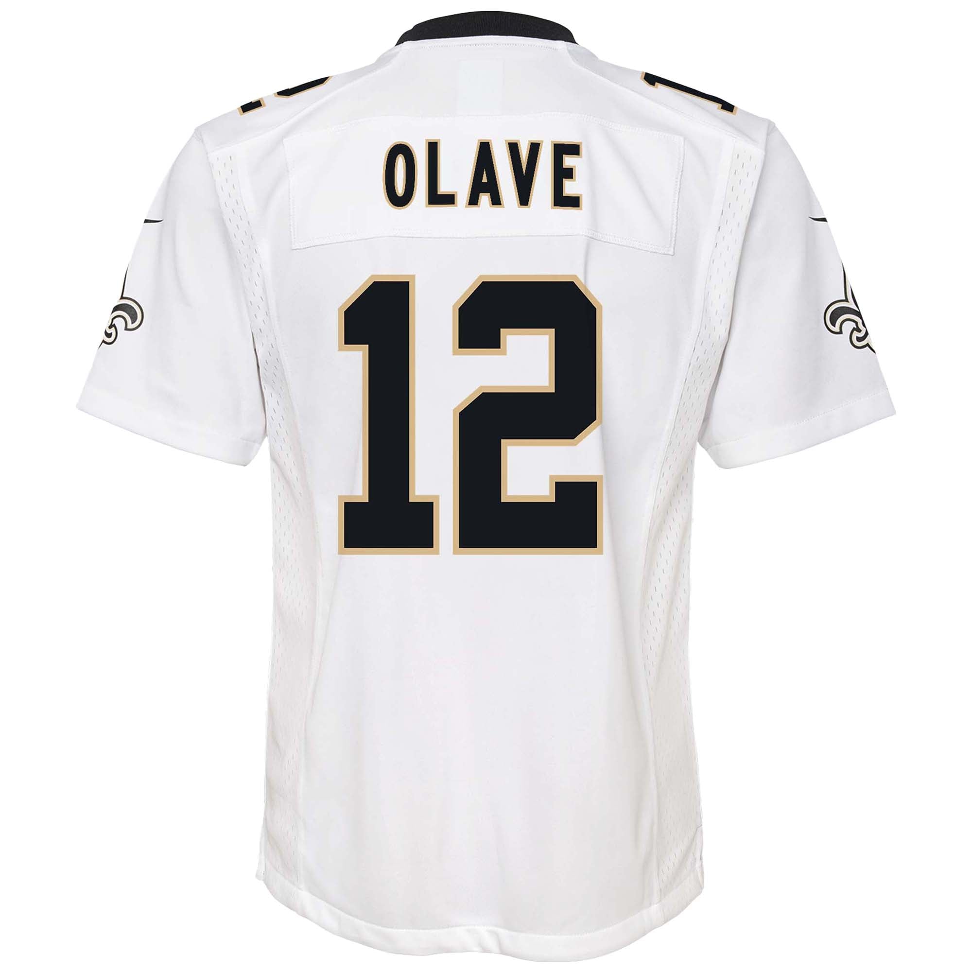 Chris Olave New Orleans Saints Youth Game Jersey - White - Image 4