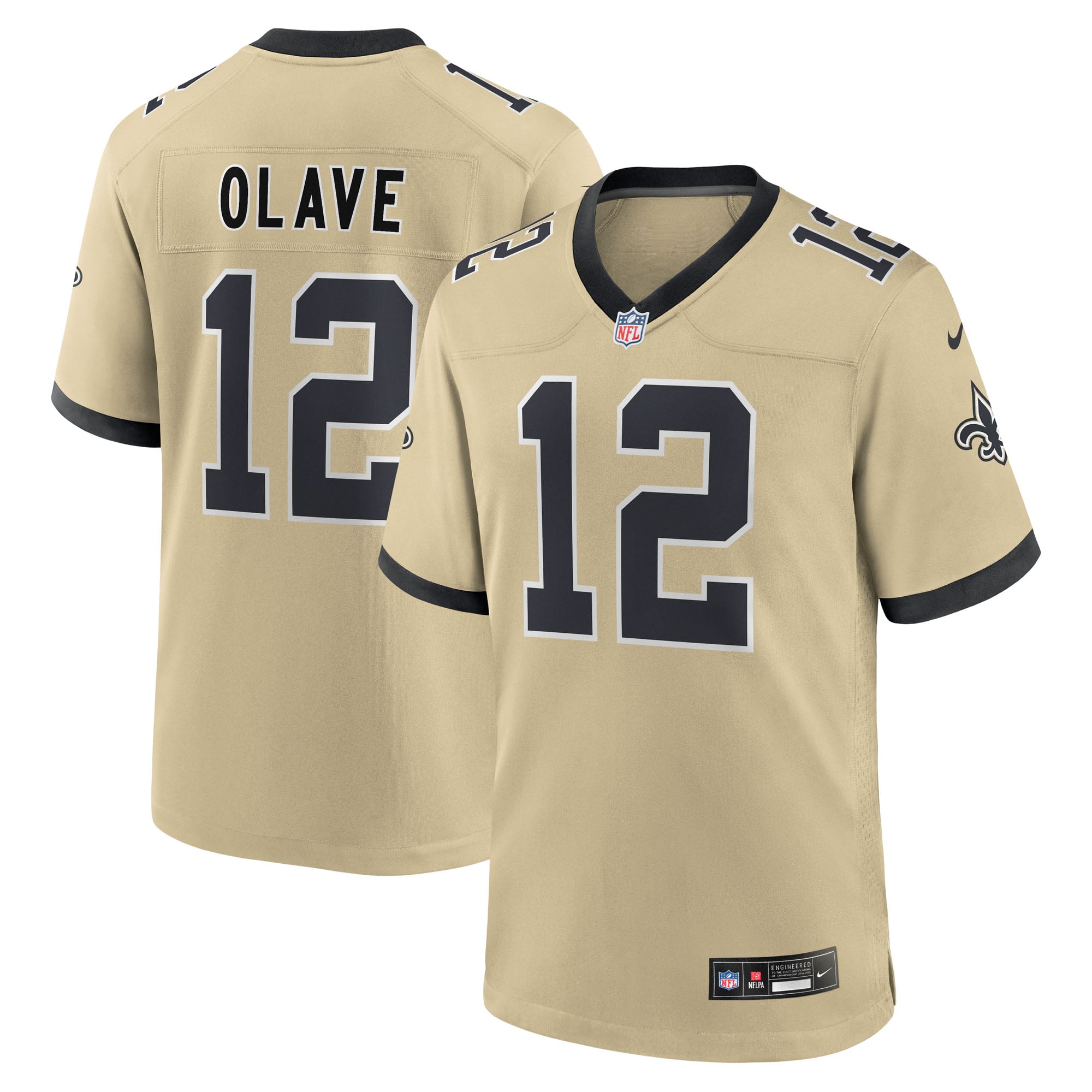 Chris Olave New Orleans Saints Youth Gameday Golds Alternate Game Player Jersey - Gold