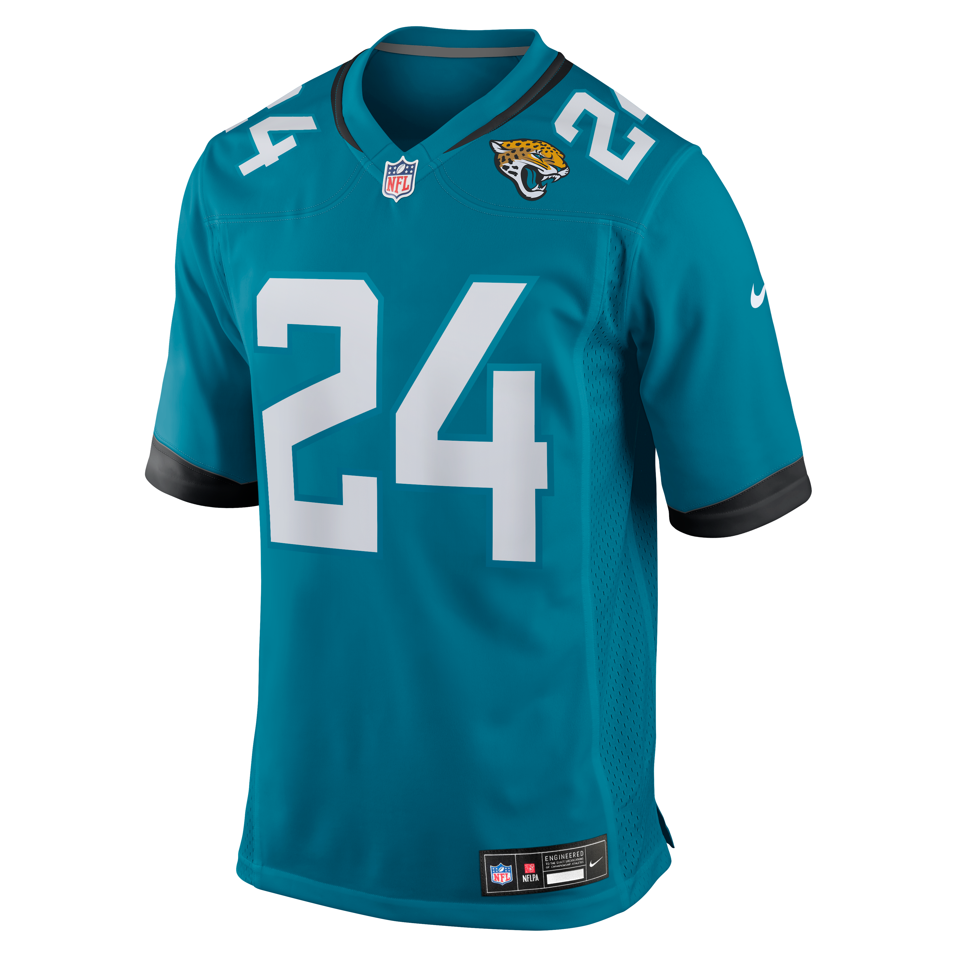 Chris Rodriguez Jr. Jacksonville Jaguars Team Game Jersey - Teal - Image 5