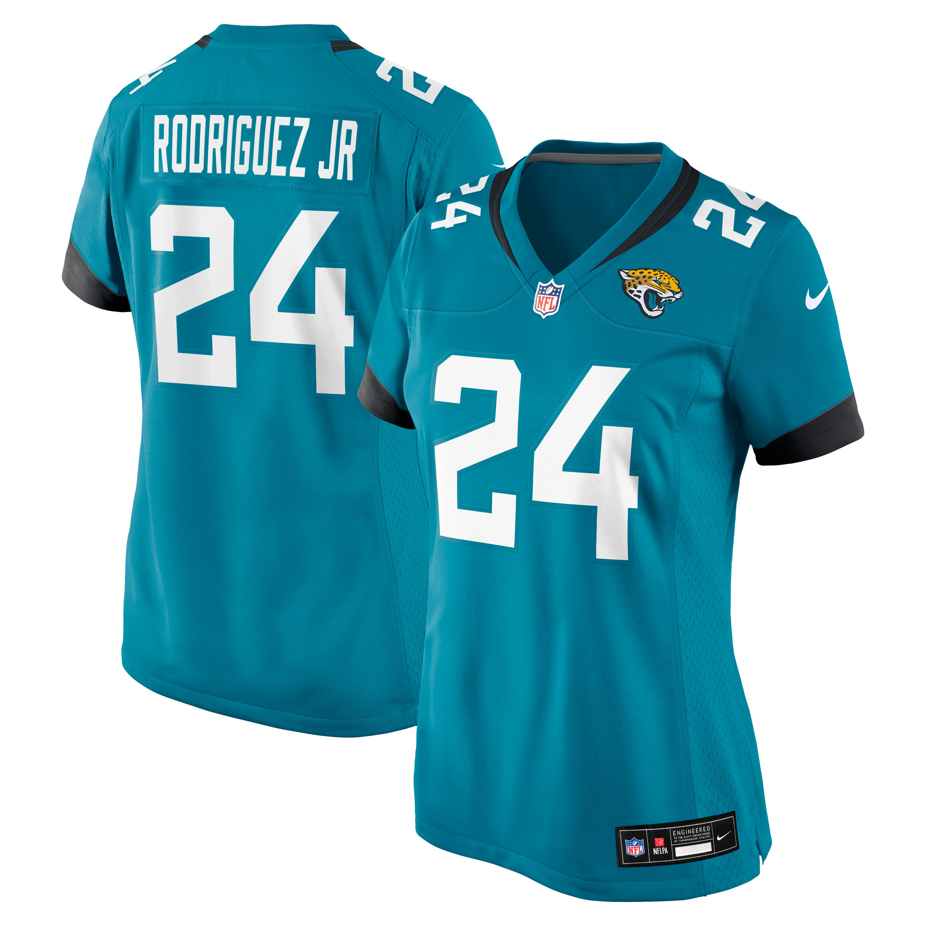 Chris Rodriguez Jr. Jacksonville Jaguars Women's Team Game Jersey - Teal