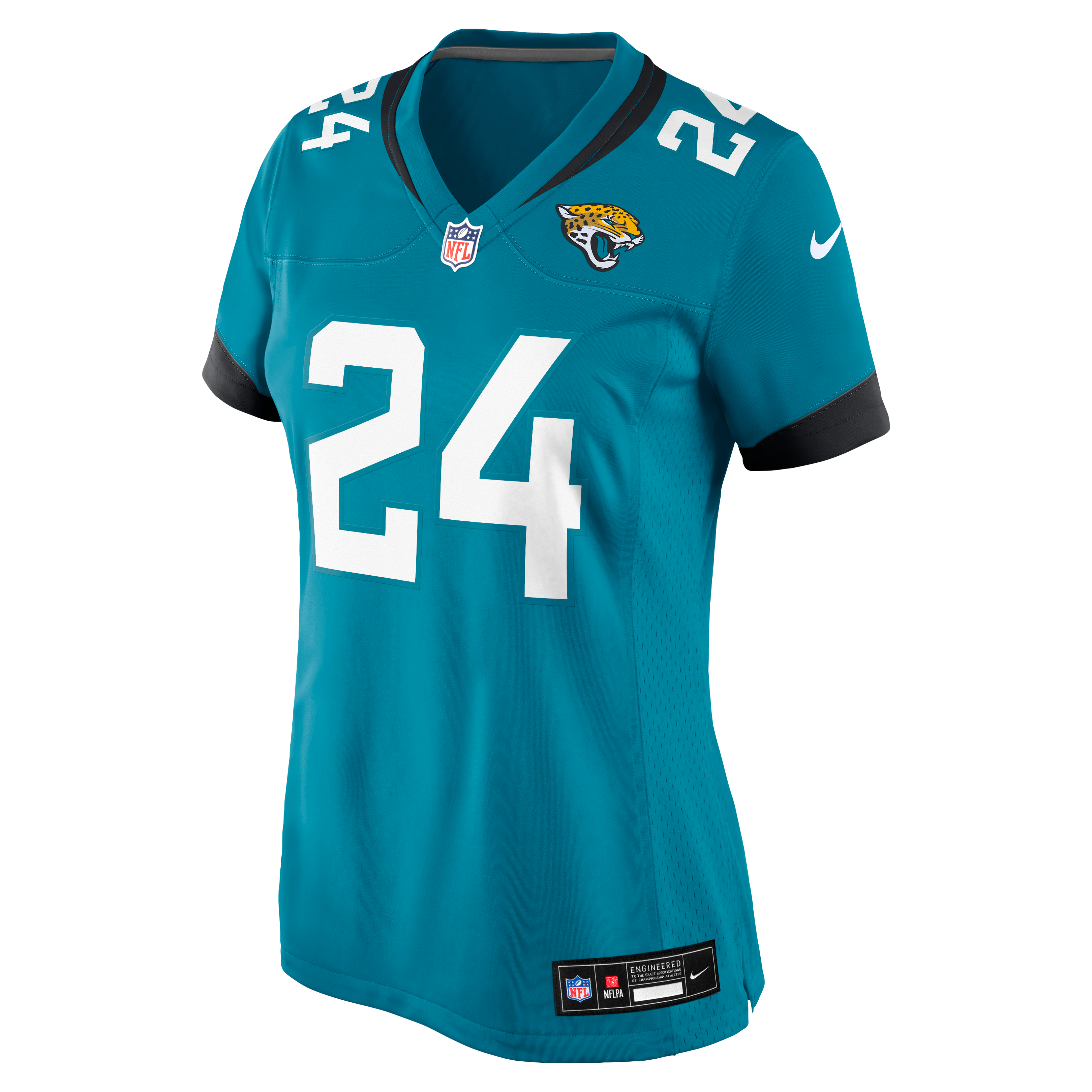 Chris Rodriguez Jr. Jacksonville Jaguars Women's Team Game Jersey - Teal - Image 7