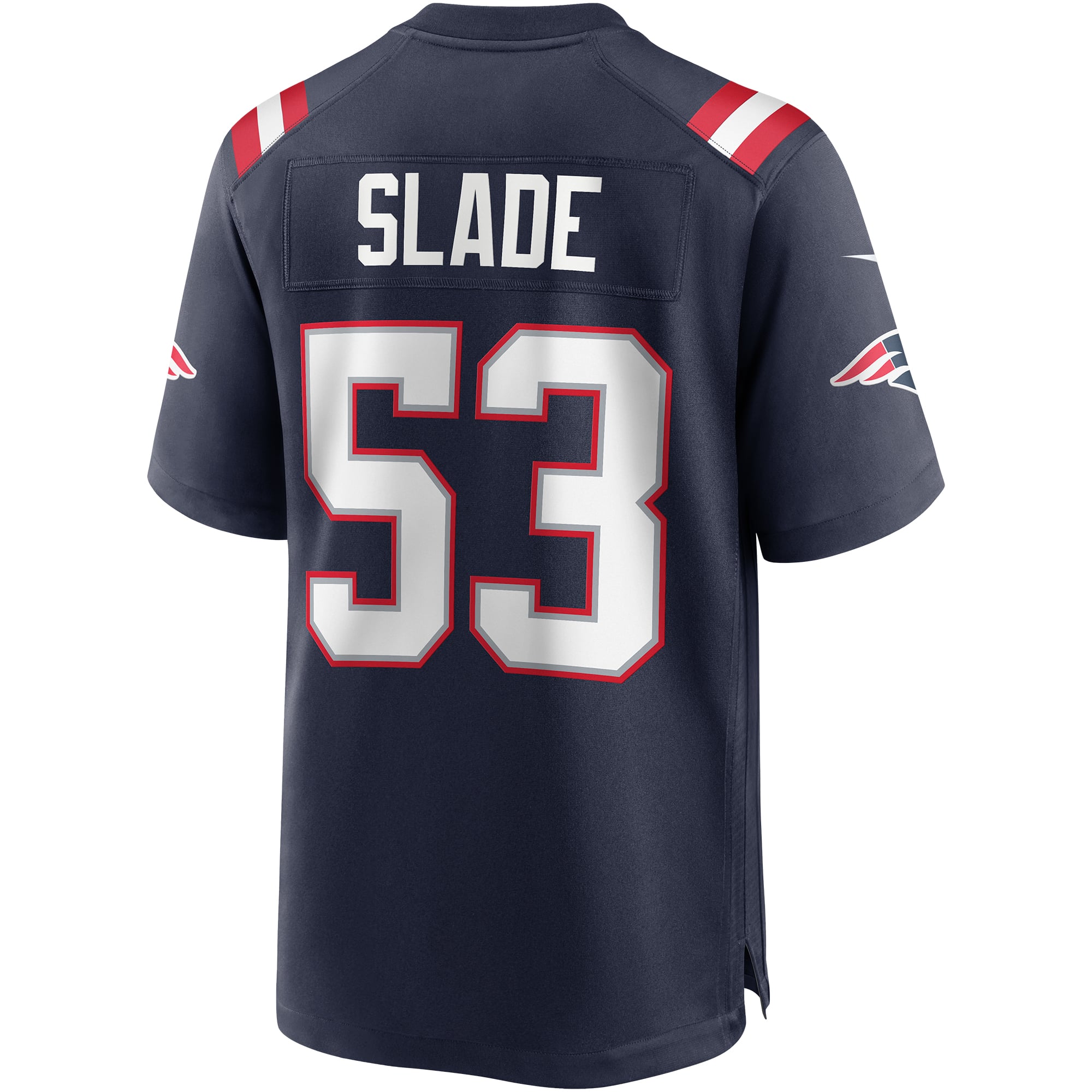 Chris Slade New England Patriots Game Retired Player Jersey - Navy - Image 4