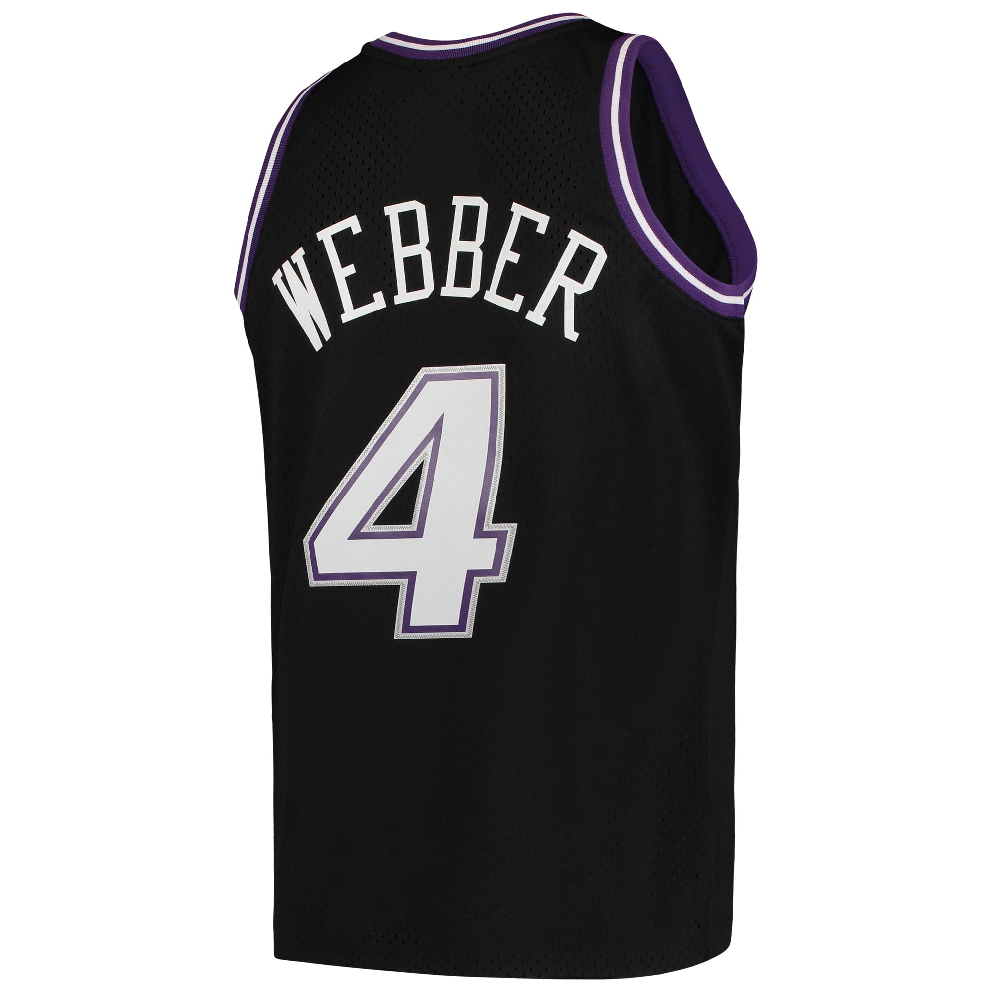 Chris Webber Sacramento Kings 2000/01 Hardwood Classics Swingman Jersey - Black - Image 4
