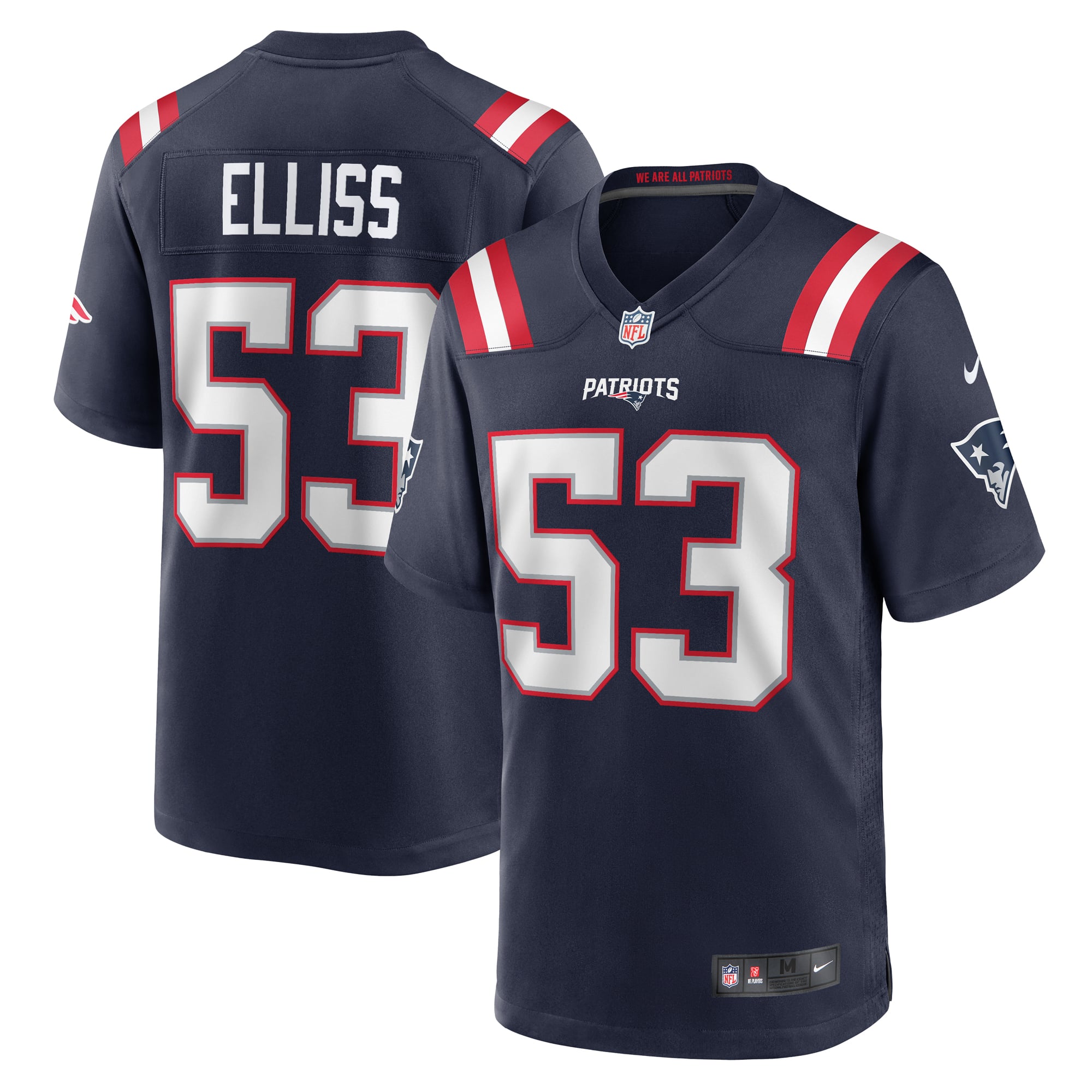 Christian Elliss New England Patriots Game Jersey - Navy - Image 2