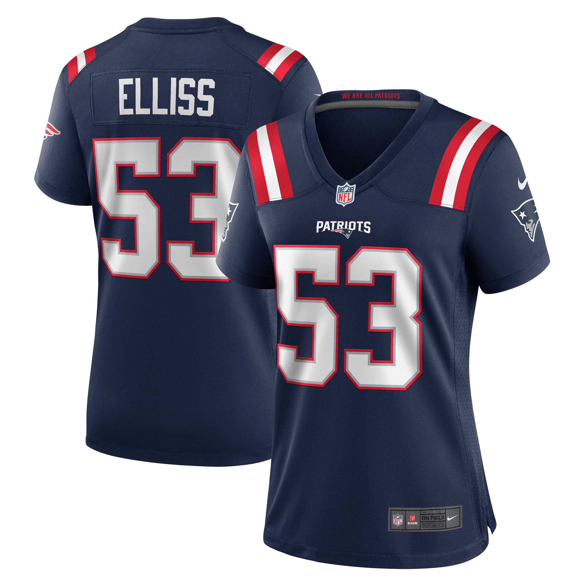 Christian Elliss New England Patriots Women's Game Jersey - Navy - Image 2