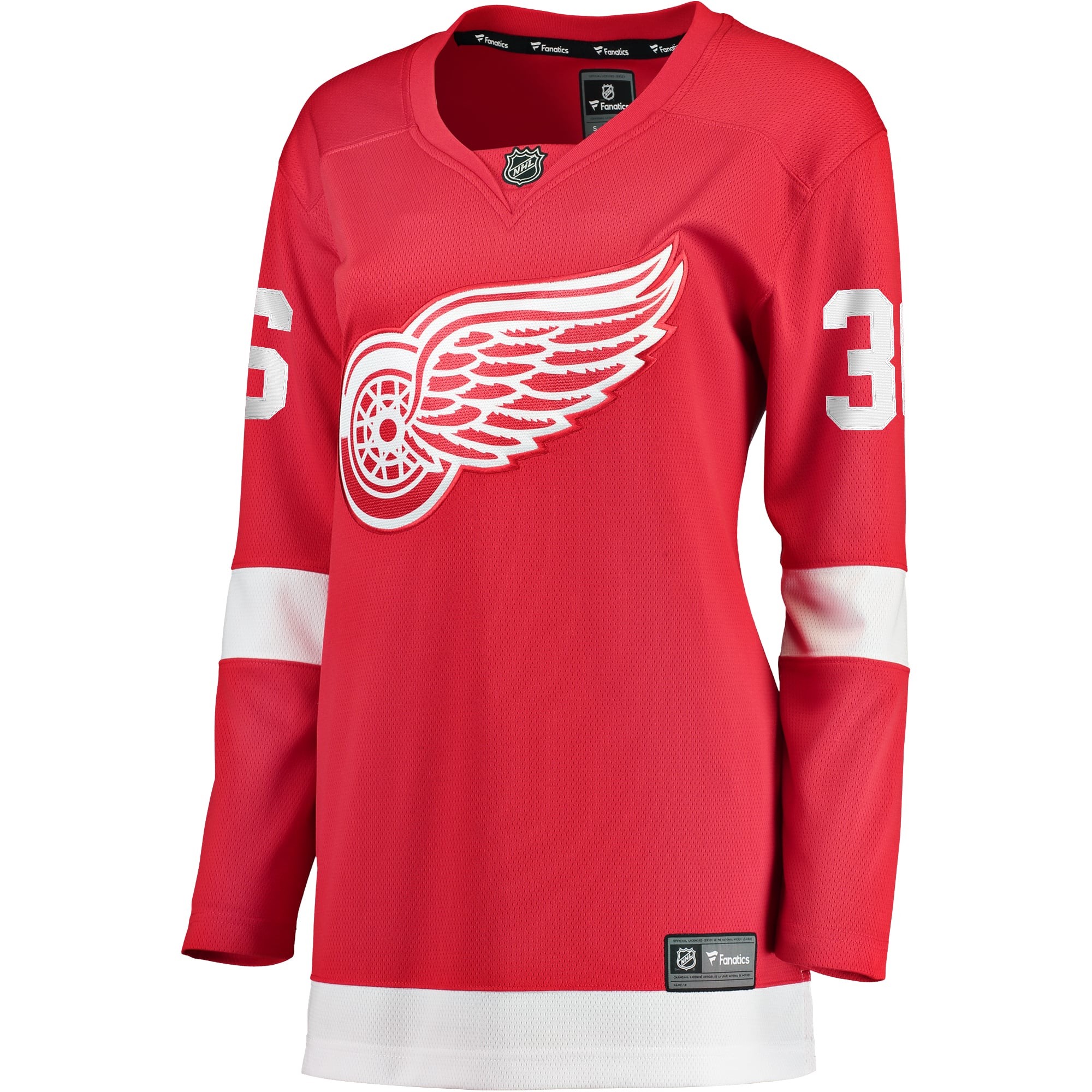 Christian Fischer Detroit Red Wings Women's Home Breakaway Player Jersey - Red - Image 3