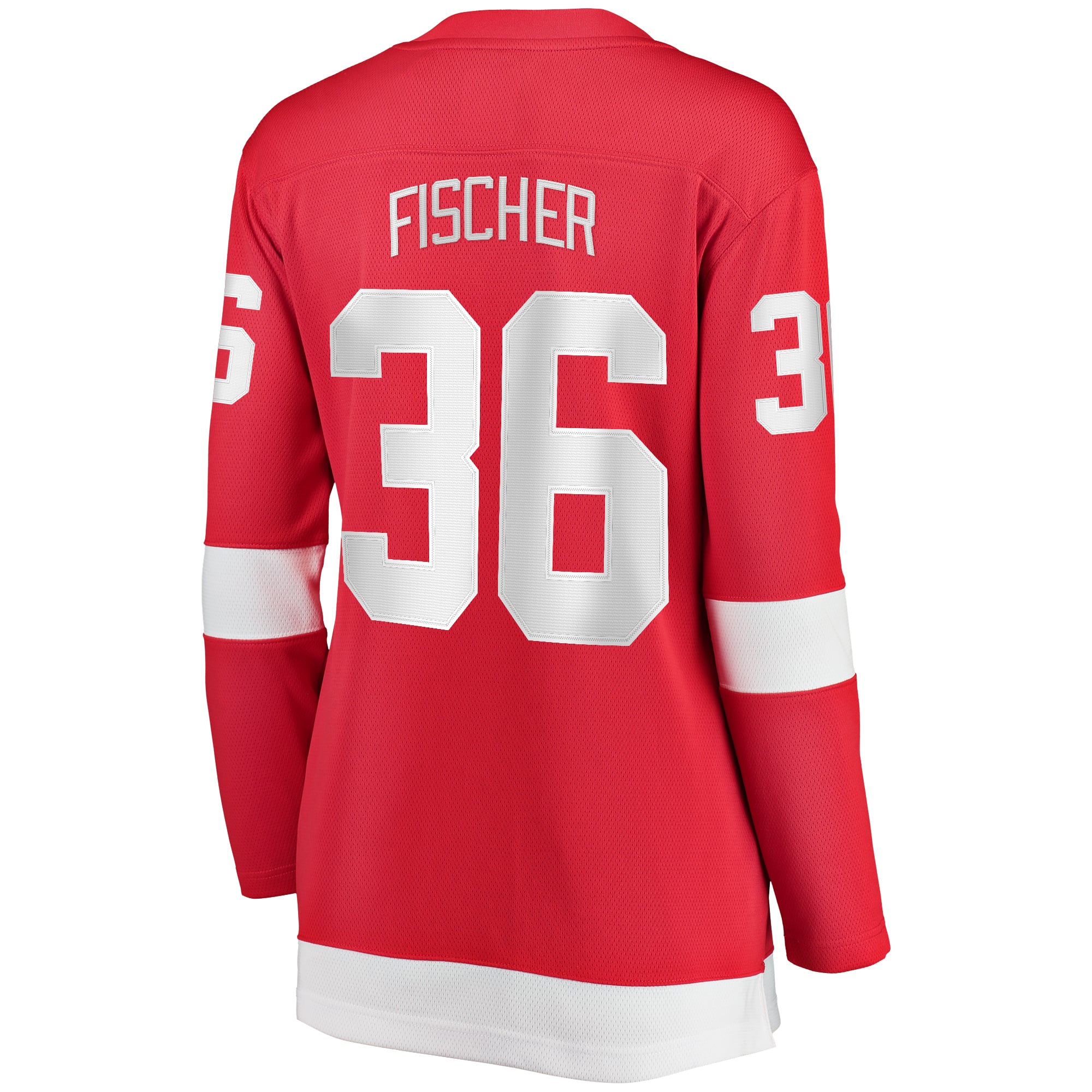 Christian Fischer Detroit Red Wings Women's Home Breakaway Player Jersey - Red - Image 4