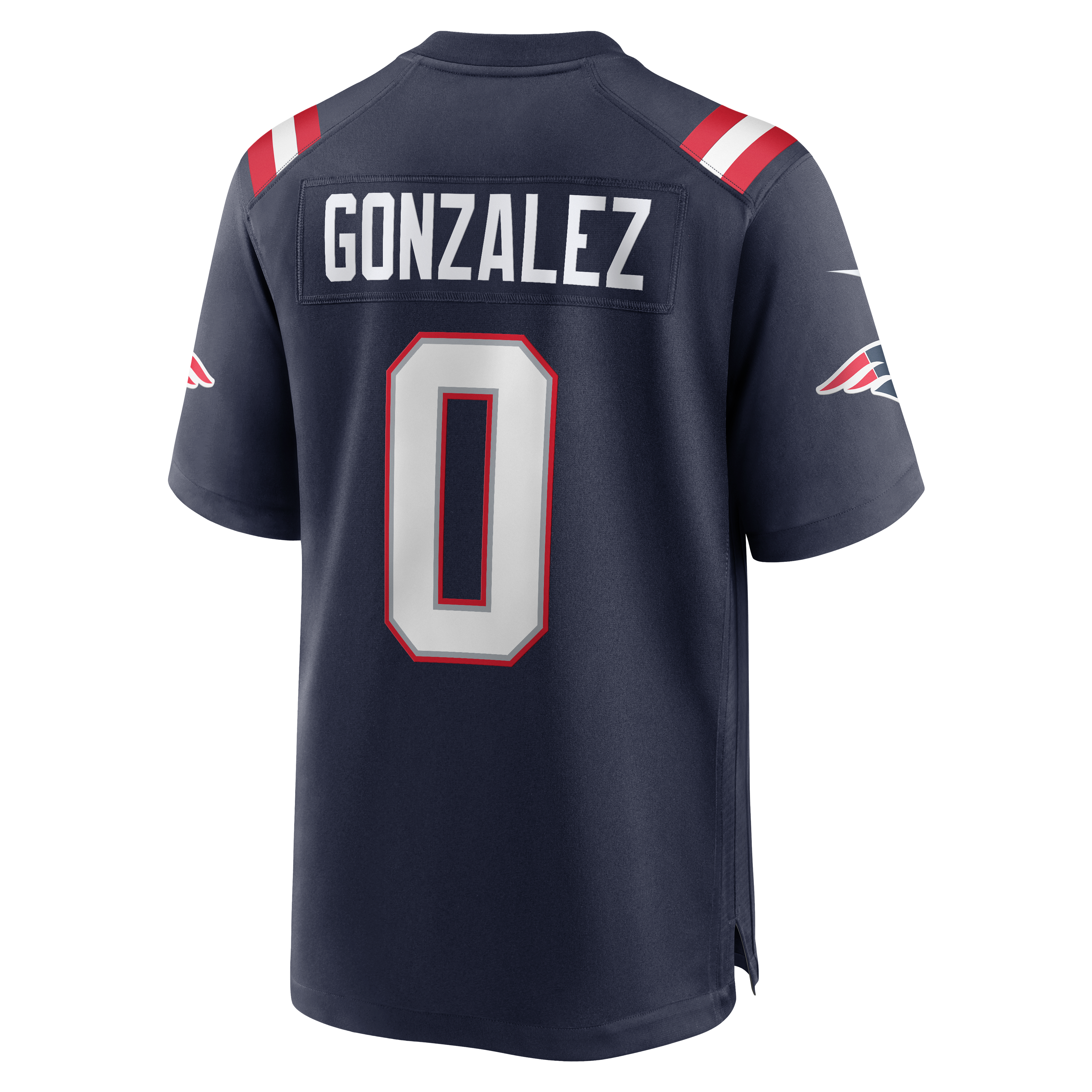 Christian Gonzalez New England Patriots Game Jersey - Navy - Image 4