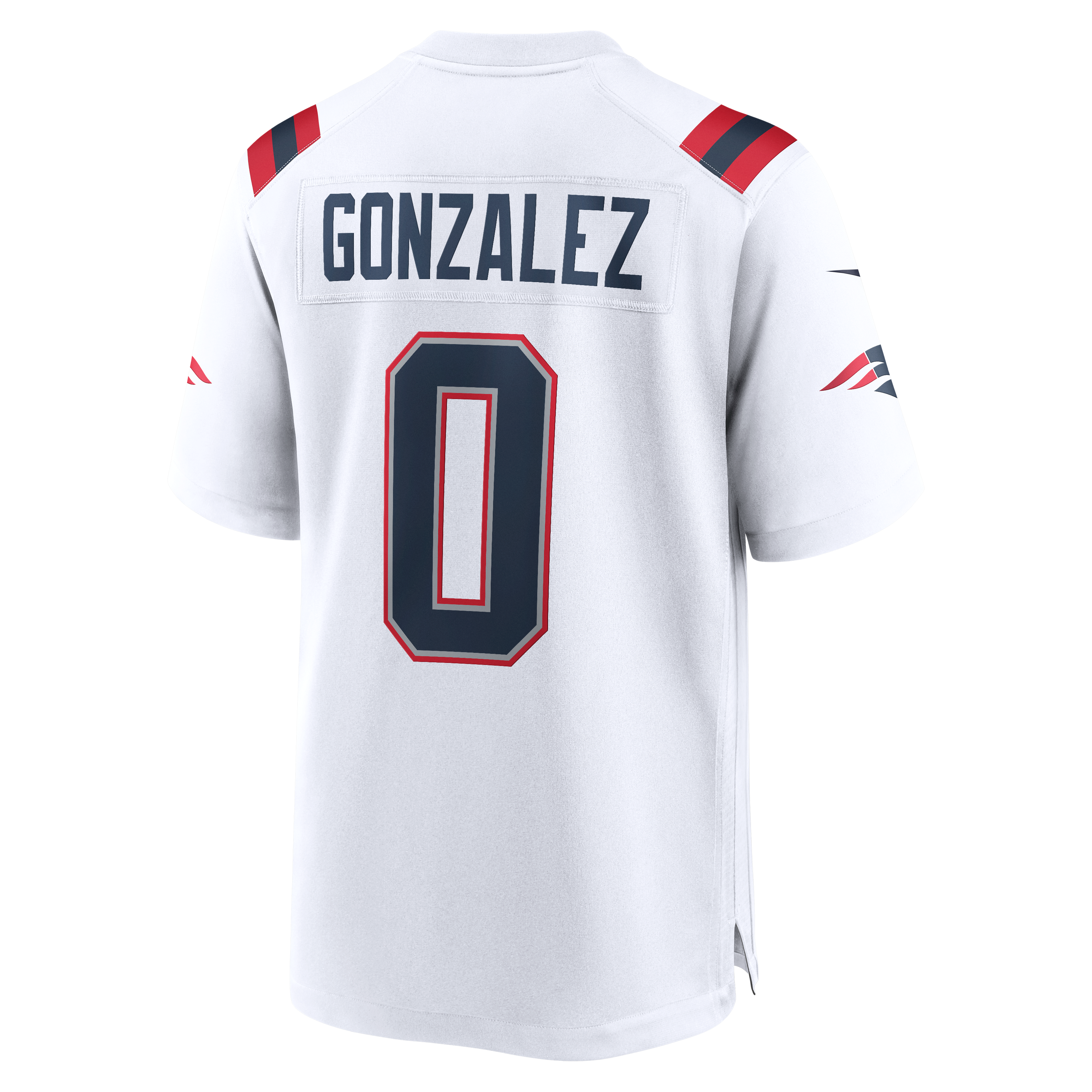 Christian Gonzalez New England Patriots Game Jersey - White - Image 9