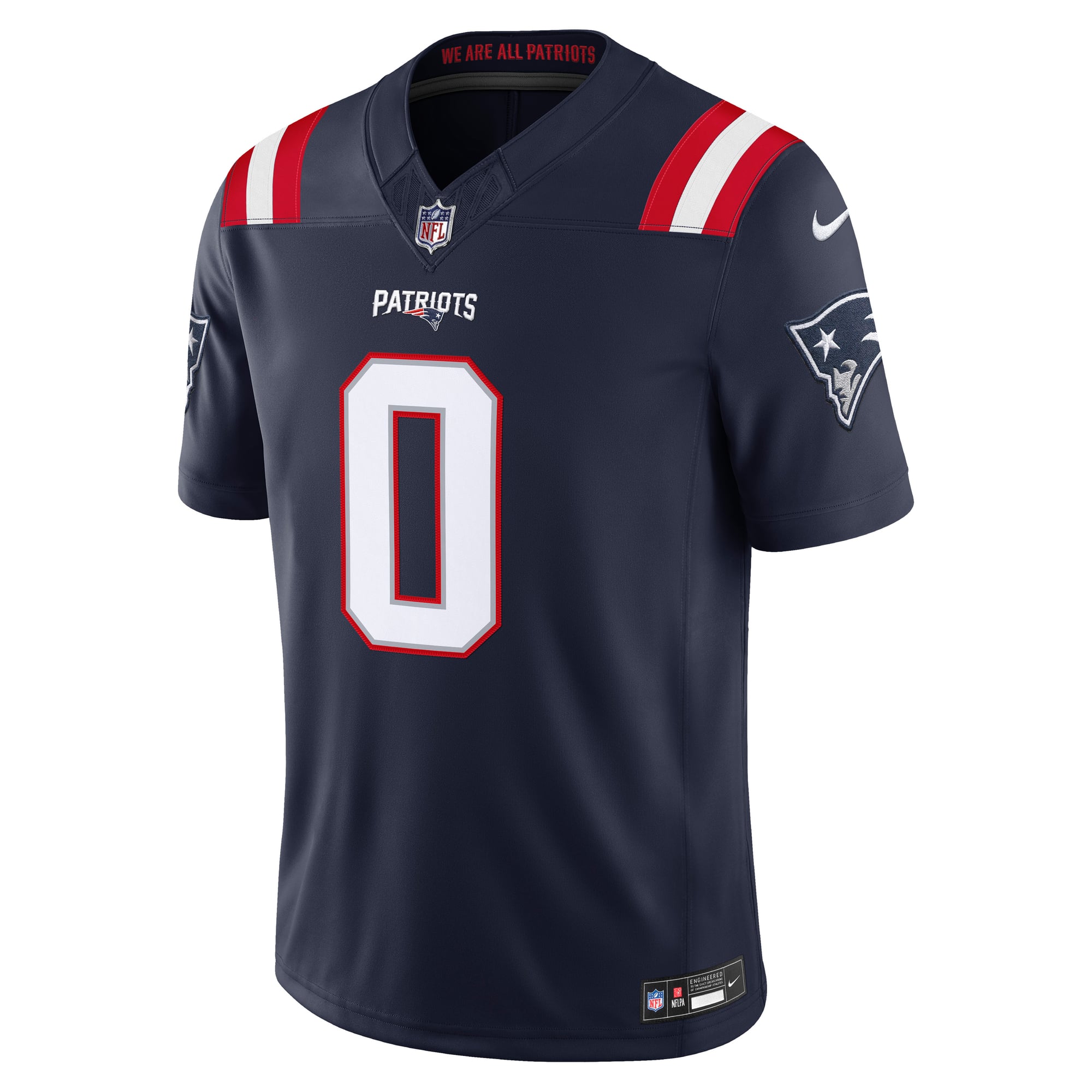 Christian Gonzalez New England Patriots Team Vapor F.U.S.E. Stitched Limited Jersey - Navy - Image 3