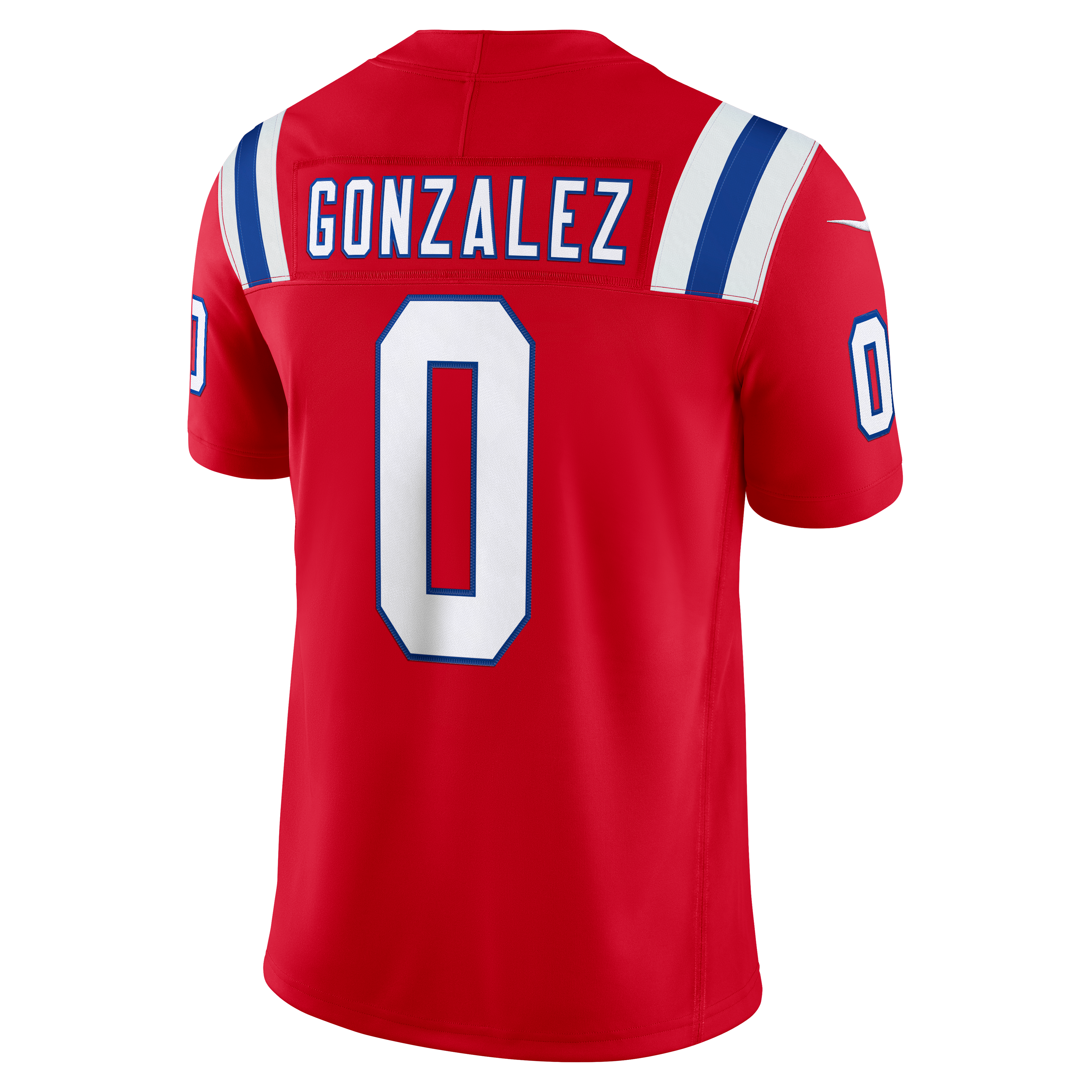 Christian Gonzalez New England Patriots Team Vapor F.U.S.E. Stitched Limited Jersey - Red - Image 4