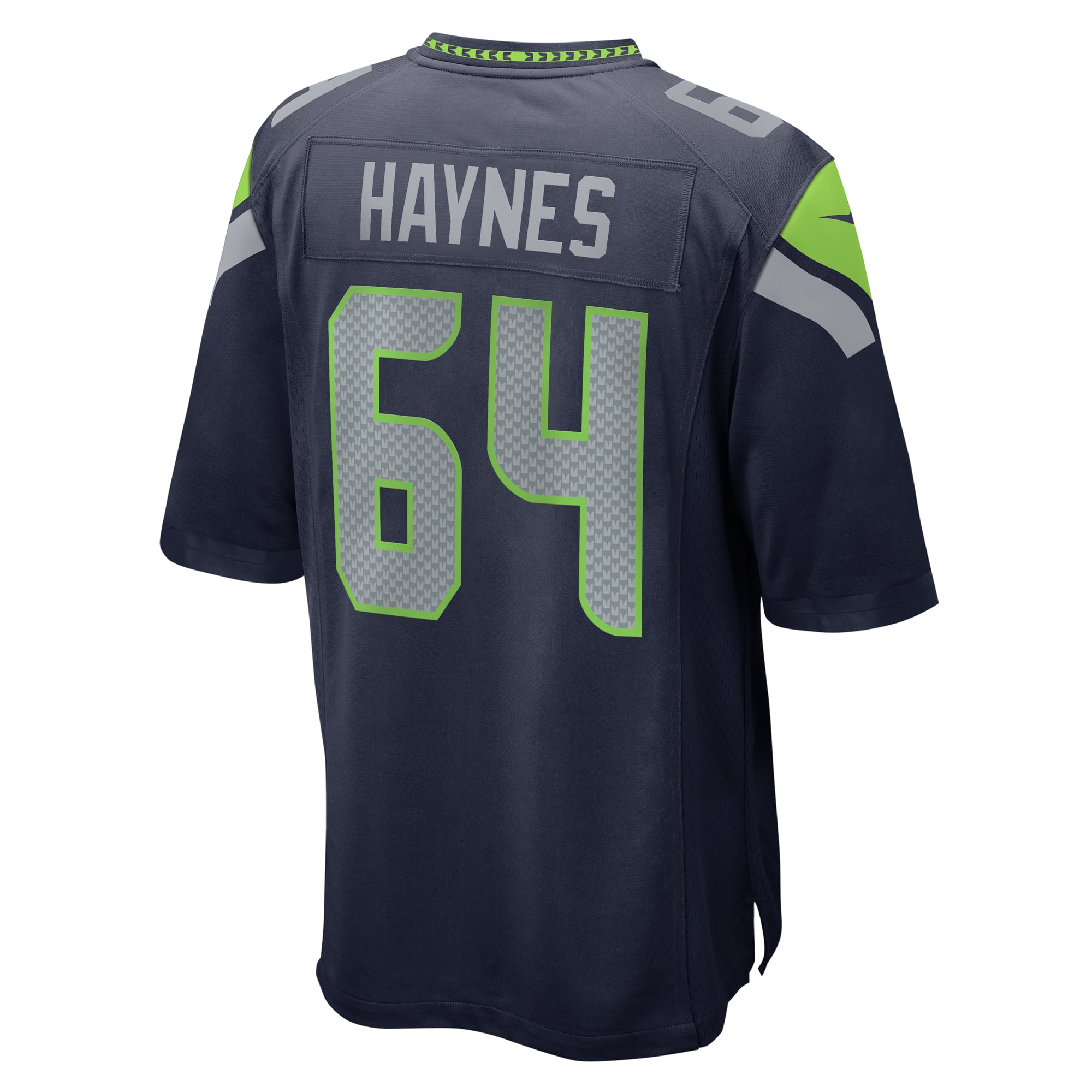 Christian Haynes Seattle Seahawks Game Jersey - College Navy - Image 4