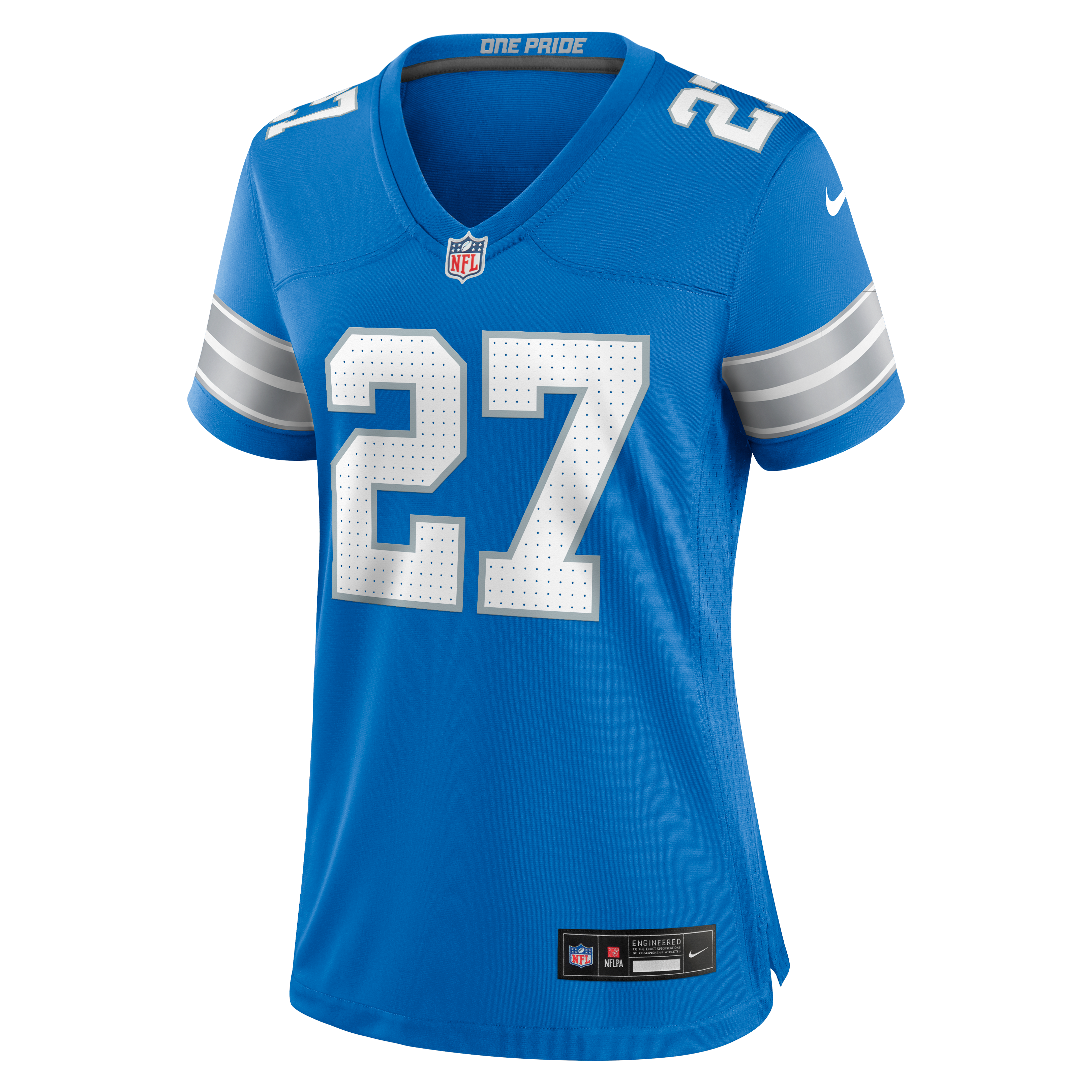 Christian Izien Detroit Lions Women's Team Game Jersey - Blue - Image 3