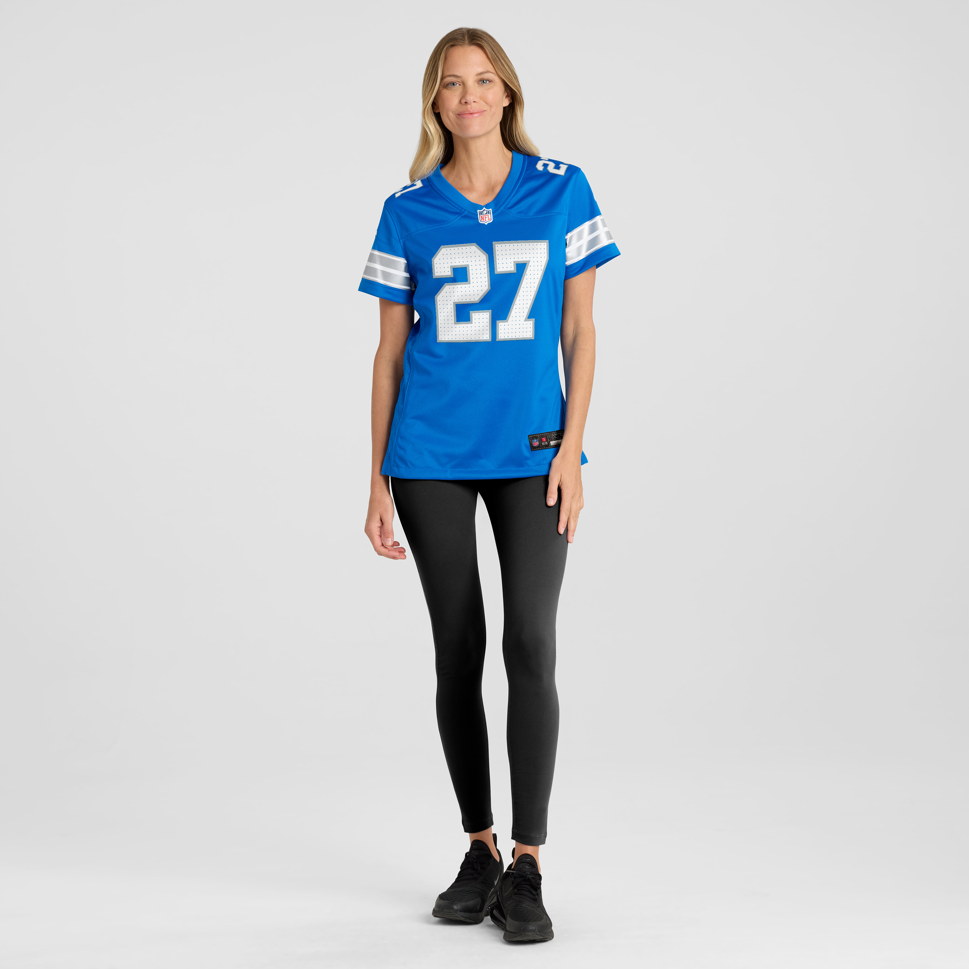 Christian Izien Detroit Lions Women's Team Game Jersey - Blue - Image 5