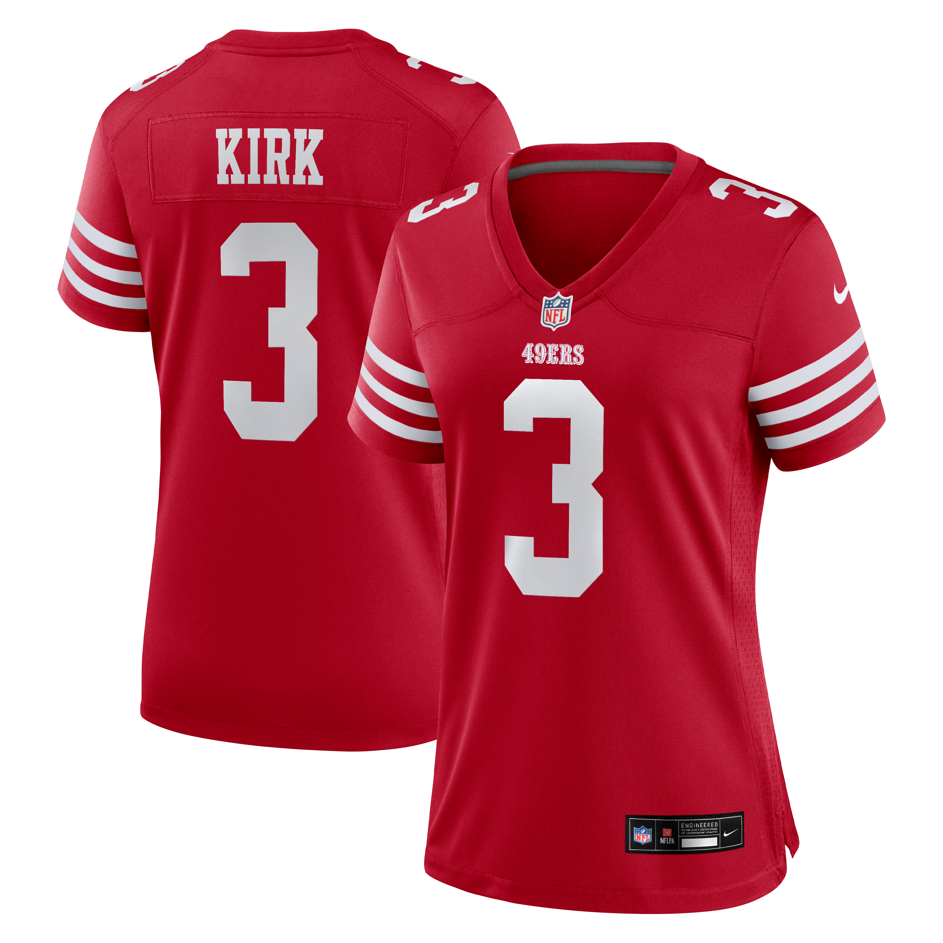 Christian Kirk San Francisco 49ers Women's Team Game Jersey - Scarlet