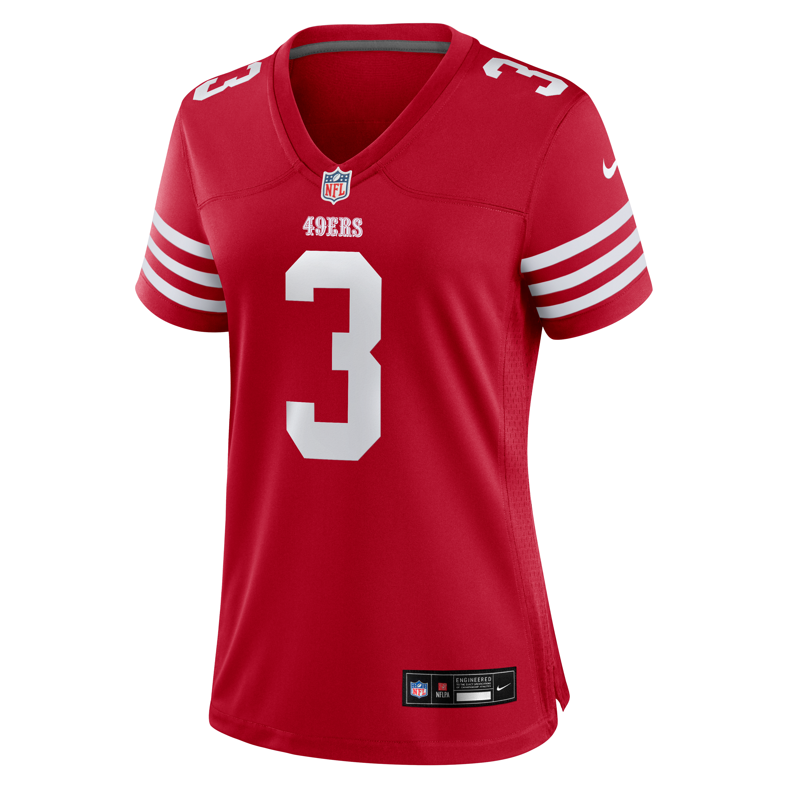 Christian Kirk San Francisco 49ers Women's Team Game Jersey - Scarlet - Image 3