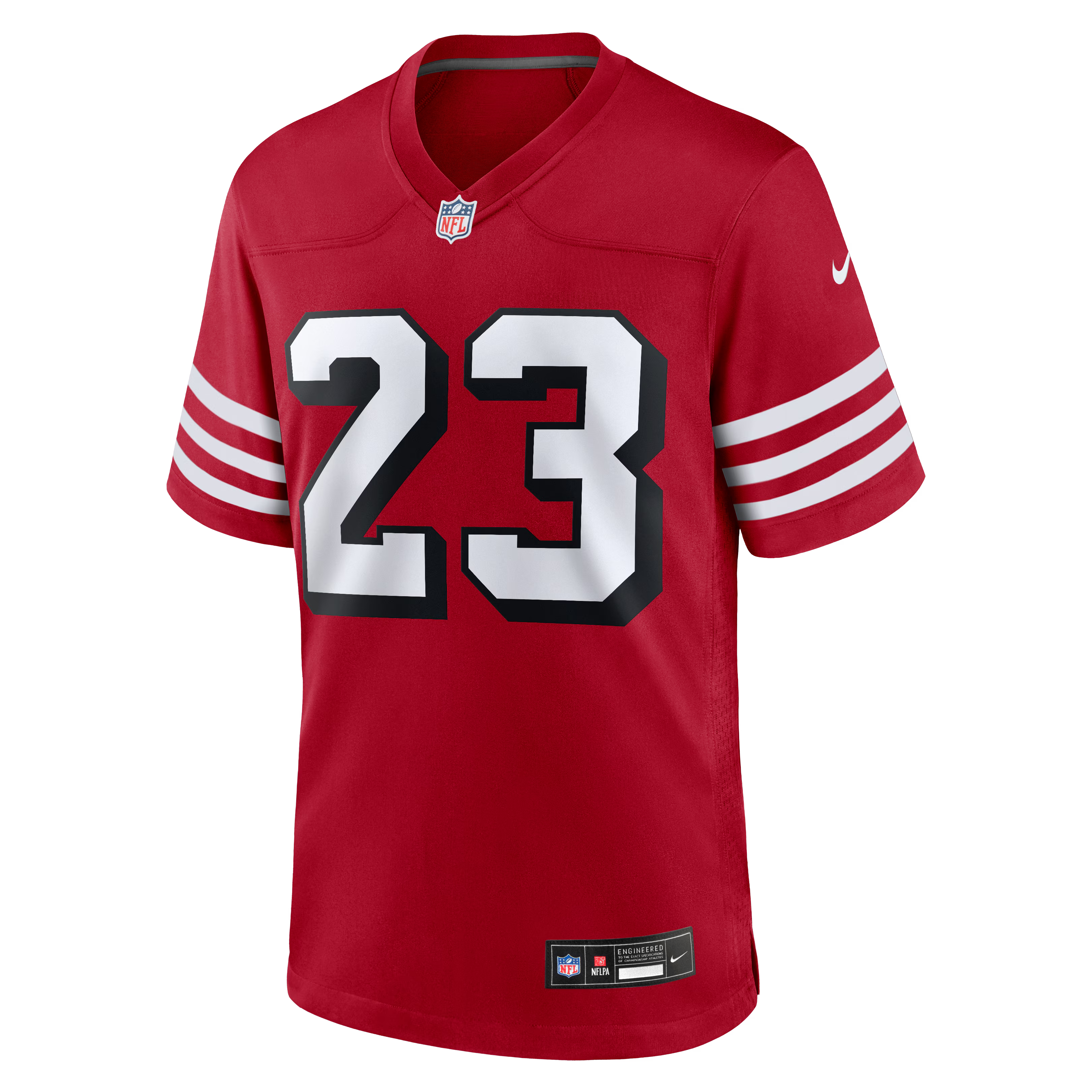 Christian McCaffrey San Francisco 49ers Alternate Game Player Jersey - Scarlet - Image 7
