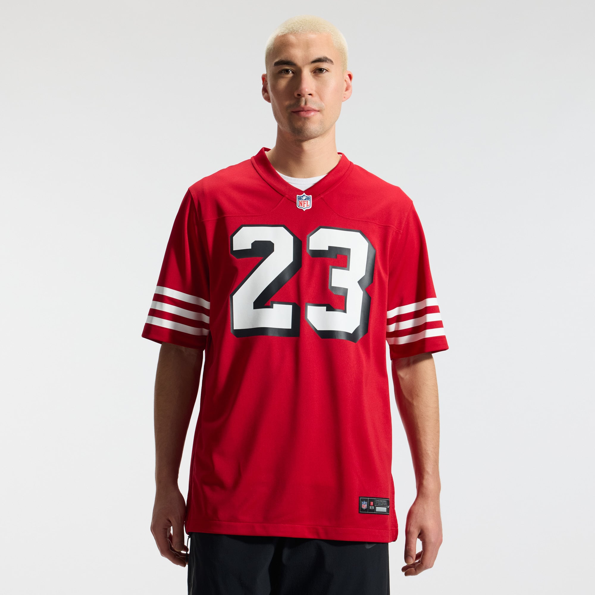 Christian McCaffrey San Francisco 49ers Alternate Game Player Jersey - Scarlet - Image 3