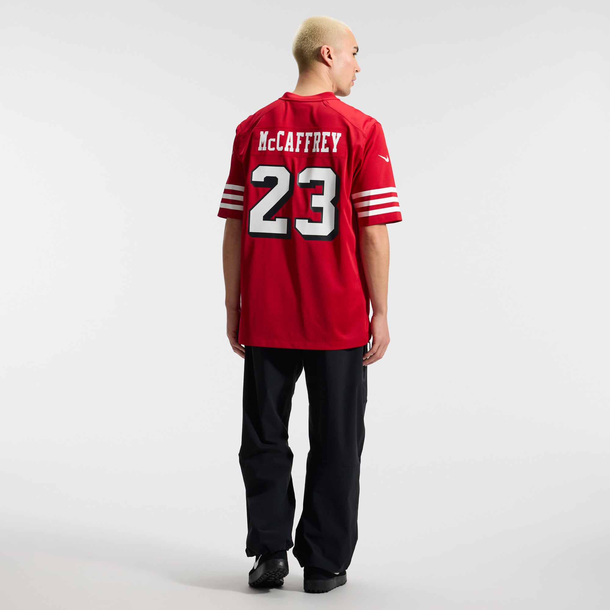 Christian McCaffrey San Francisco 49ers Alternate Game Player Jersey - Scarlet - Image 6