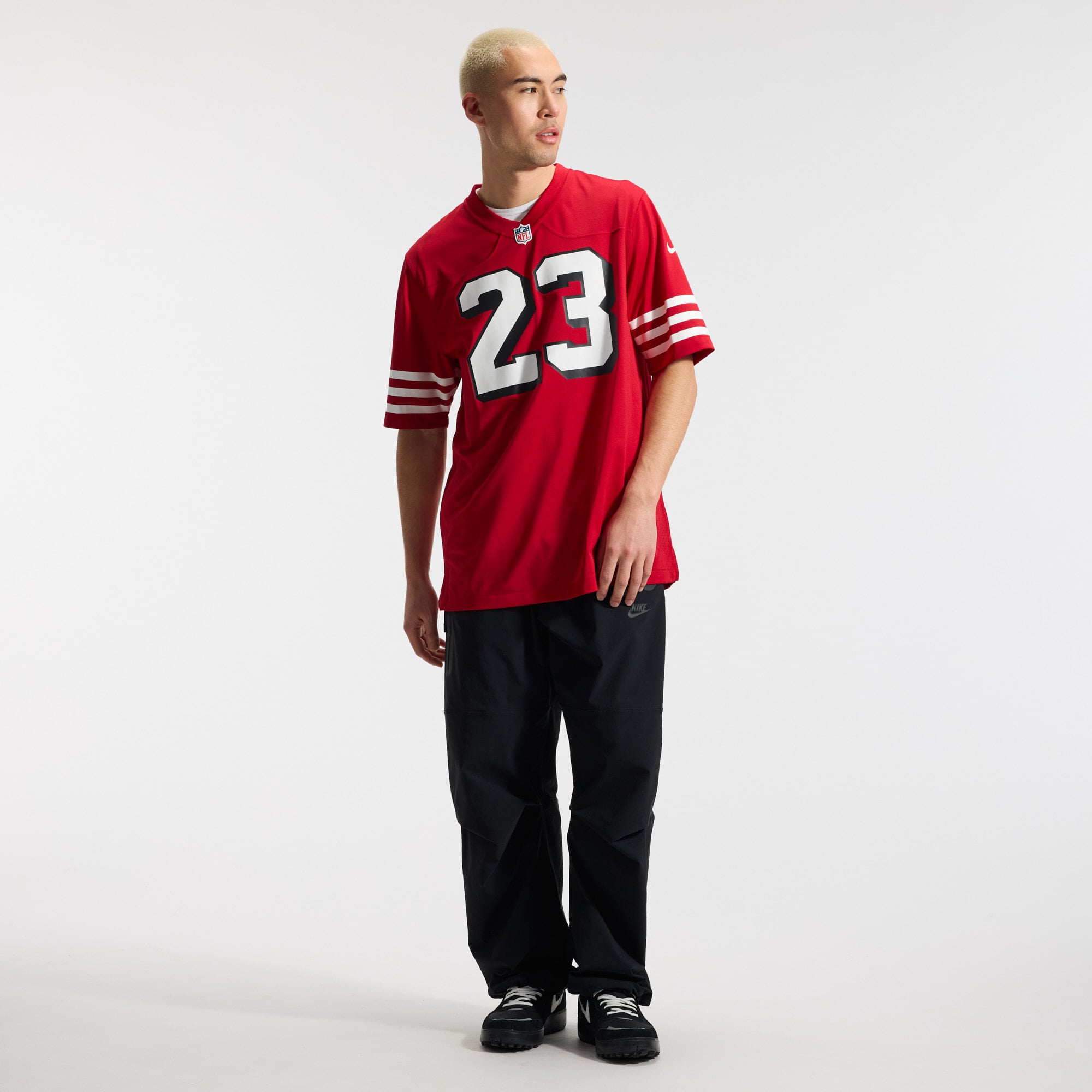 Christian McCaffrey San Francisco 49ers Alternate Game Player Jersey - Scarlet - Image 5