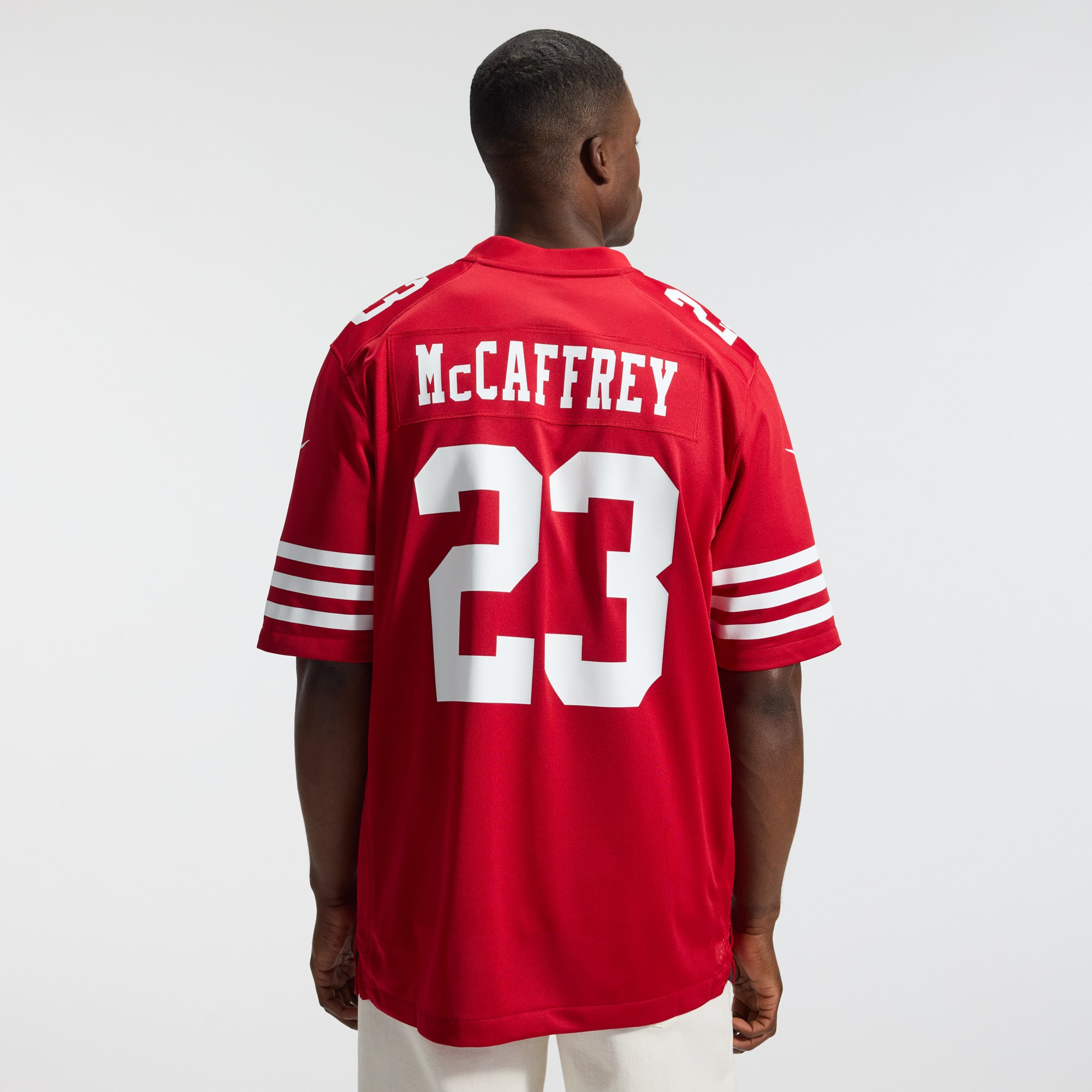 Christian McCaffrey San Francisco 49ers Game Player Jersey - Scarlet - Image 5
