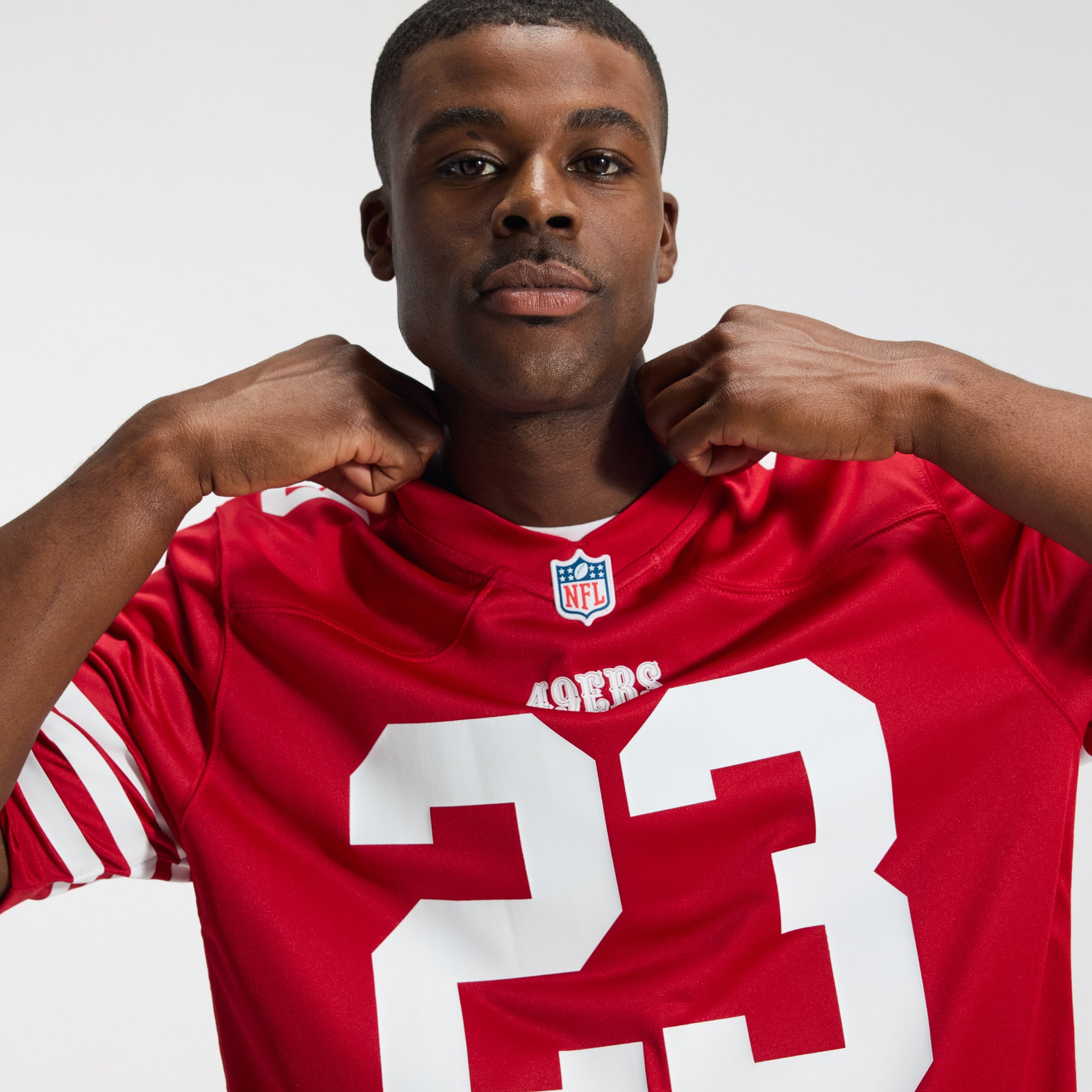 Christian McCaffrey San Francisco 49ers Game Player Jersey - Scarlet - Image 10