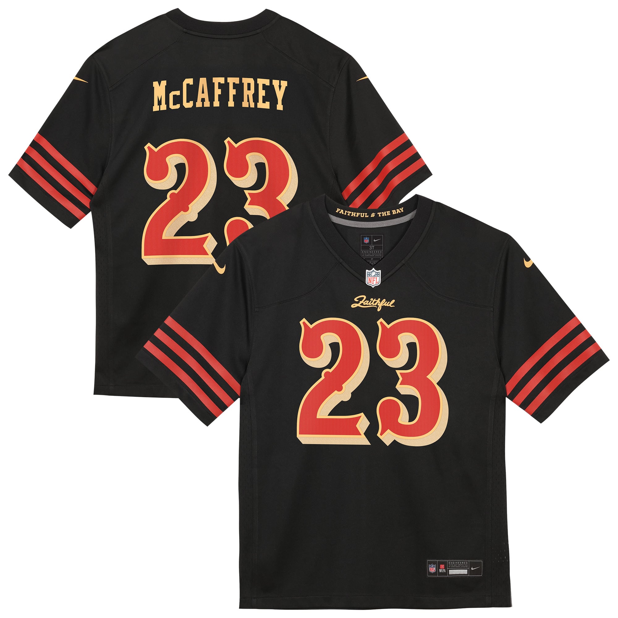 Christian McCaffrey San Francisco 49ers Preschool 2025 Rivalries Collection Game Jersey - Black