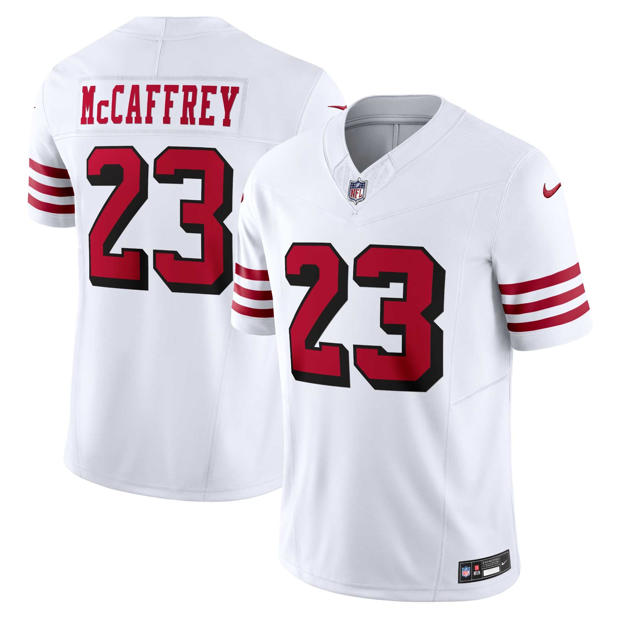 Christian McCaffrey San Francisco 49ers Vapor F.U.S.E. Limited 2nd Alternate Jersey - White