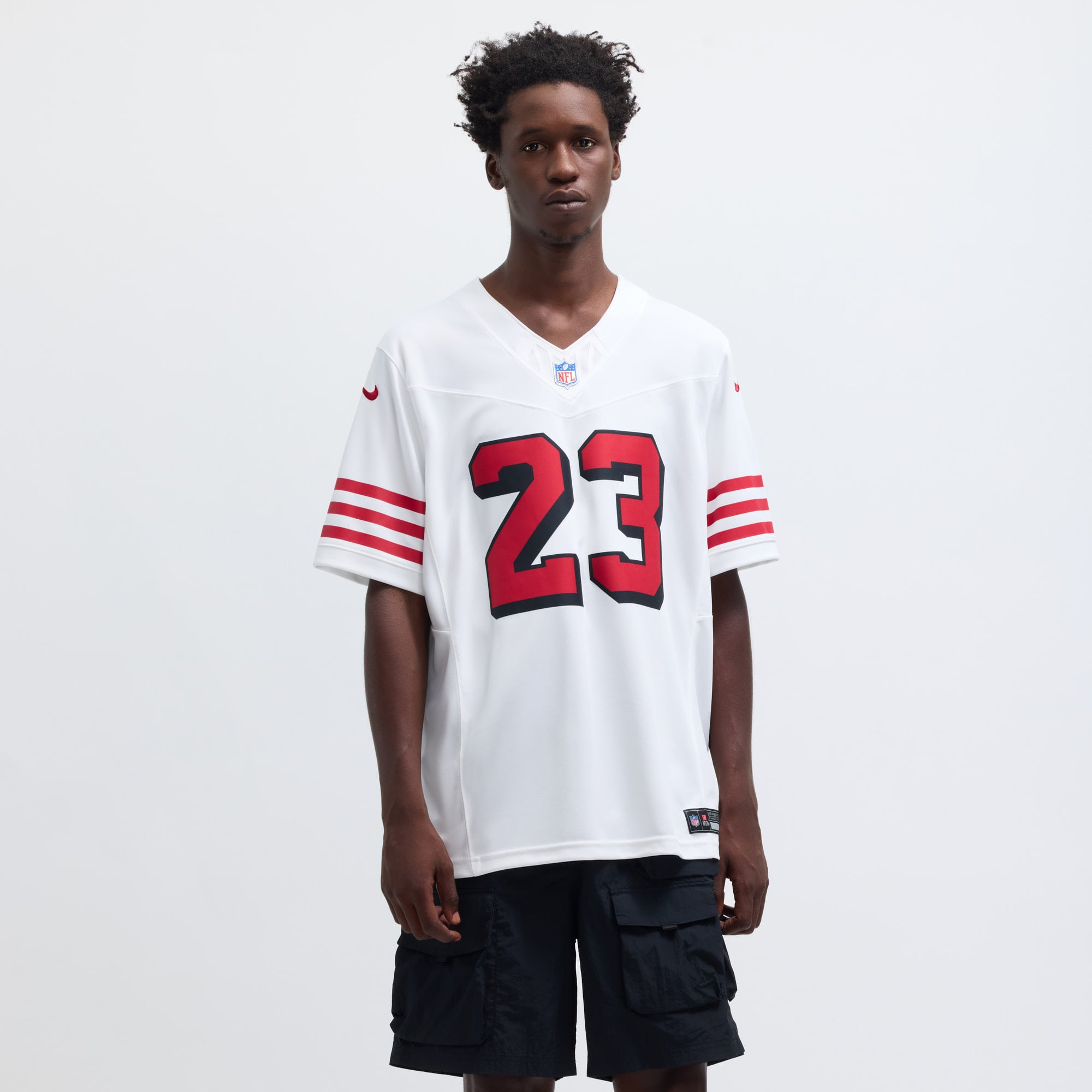 Christian McCaffrey San Francisco 49ers Vapor F.U.S.E. Limited 2nd Alternate Jersey - White - Image 5