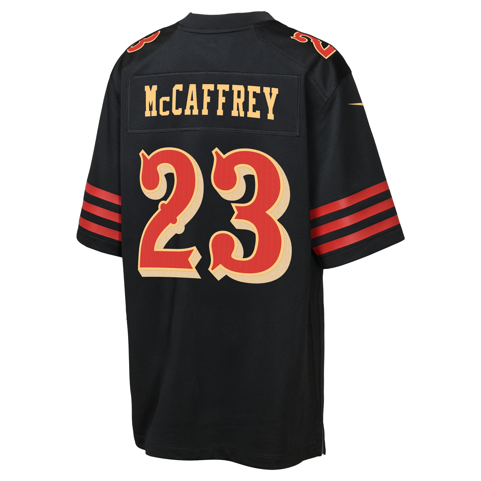 Christian McCaffrey San Francisco 49ers Youth 2025 Rivalries Collection Game Jersey - Black - Image 4
